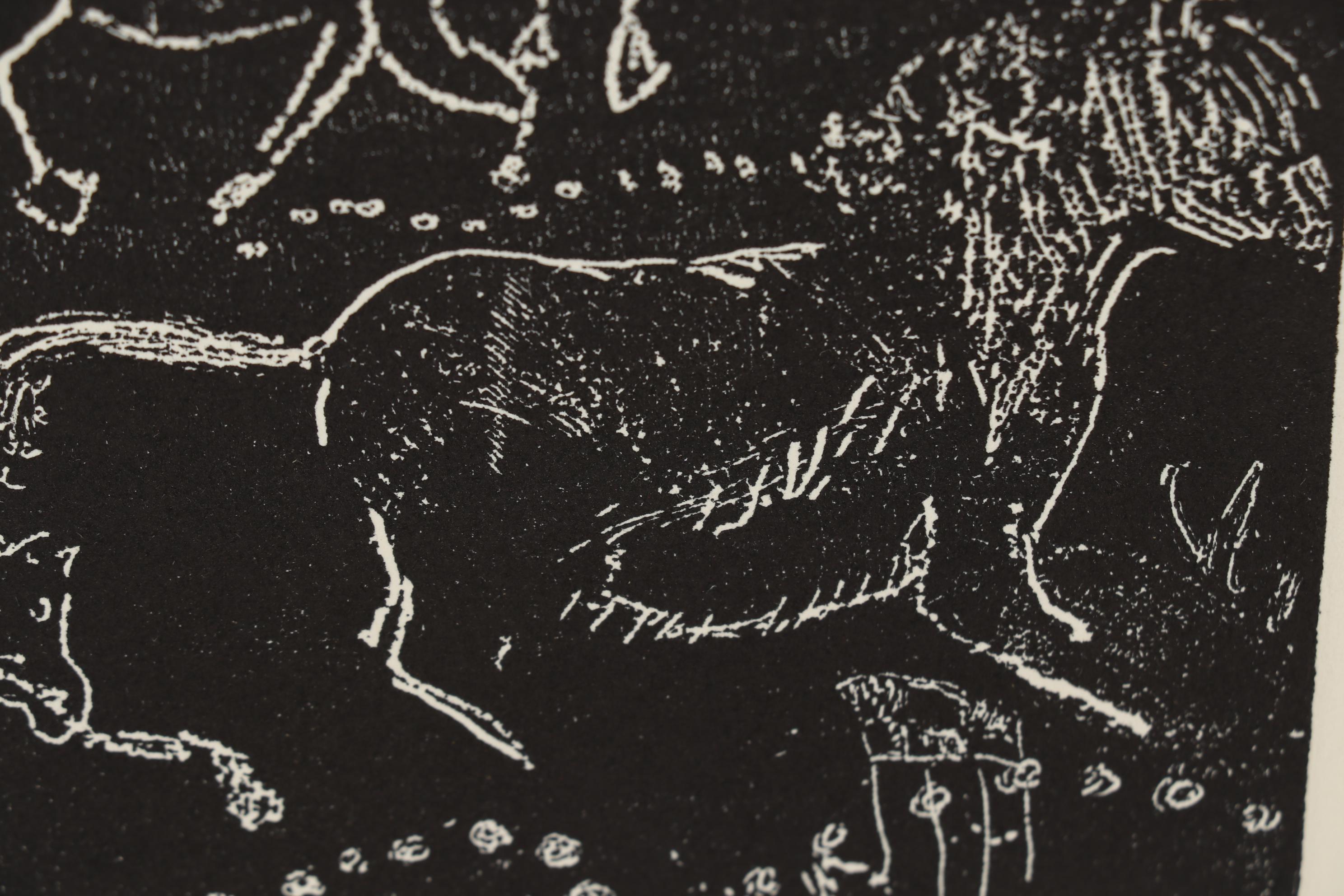 B. Fox Relief Print "Lascaux"