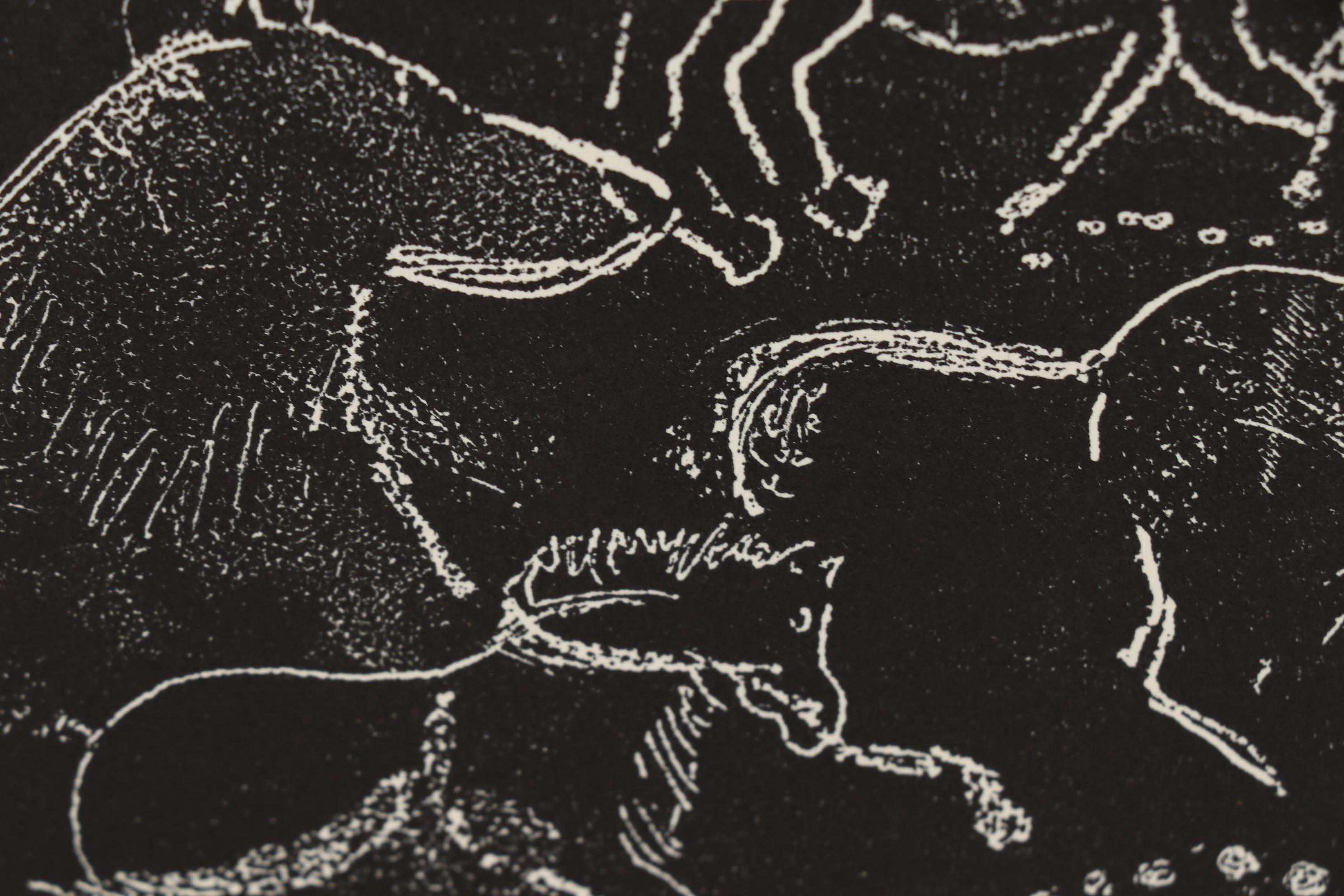 B. Fox Relief Print "Lascaux"