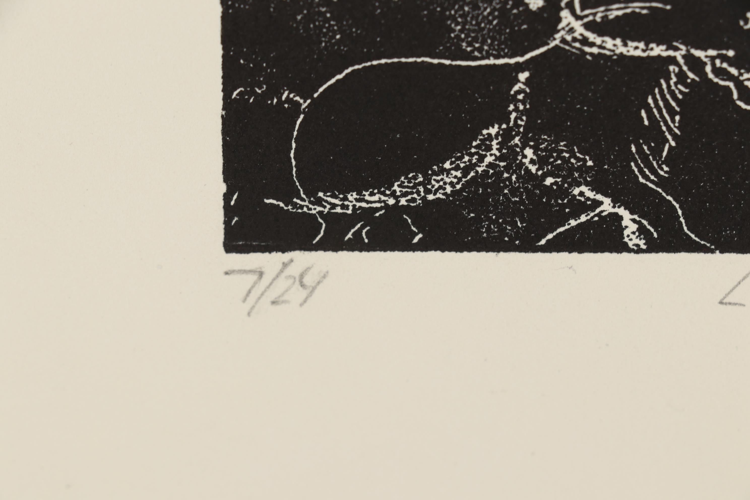 B. Fox Relief Print "Lascaux"