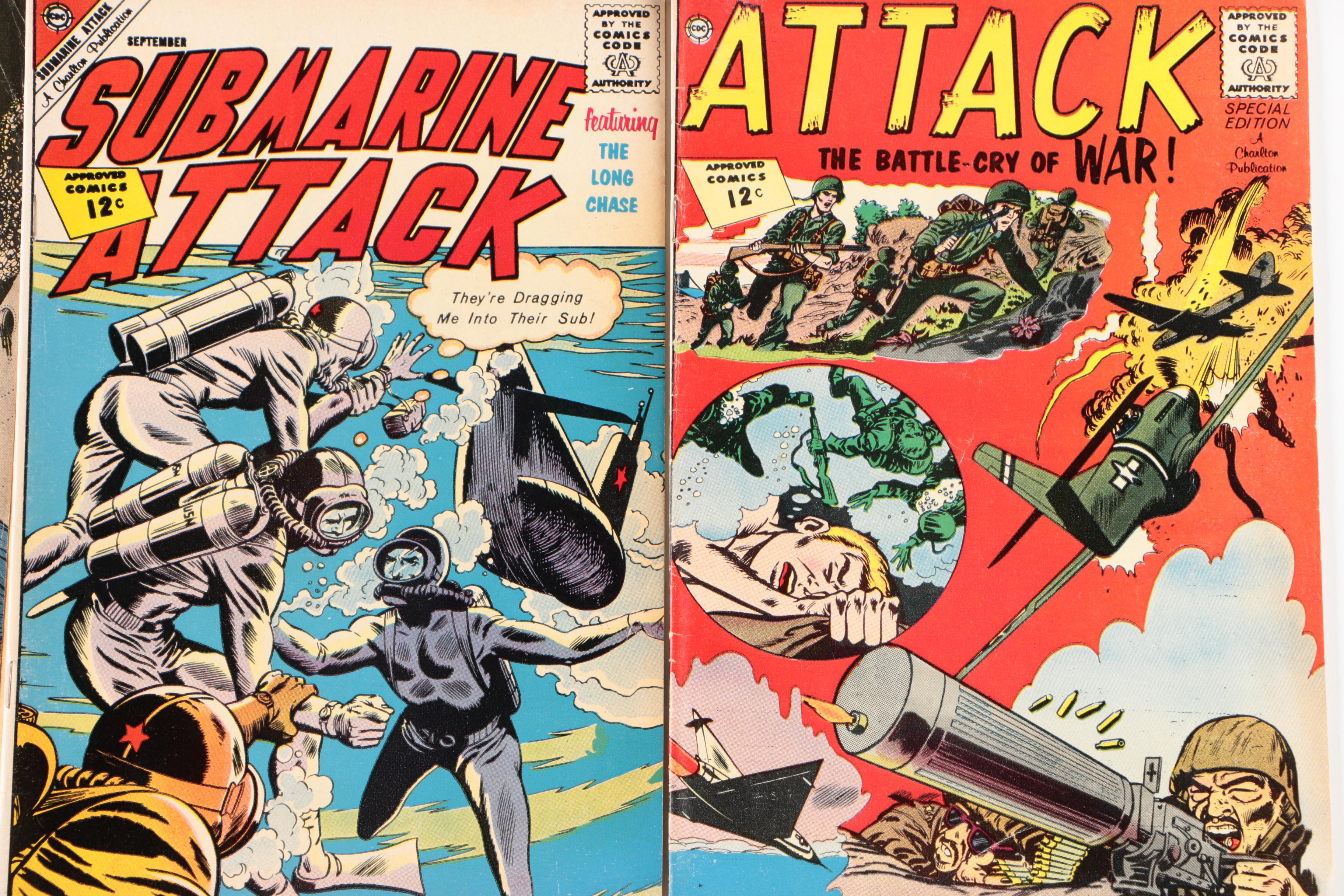 U.S. Military Themed Comic Books From DC, Atlas, and More, 1950s-1960s
