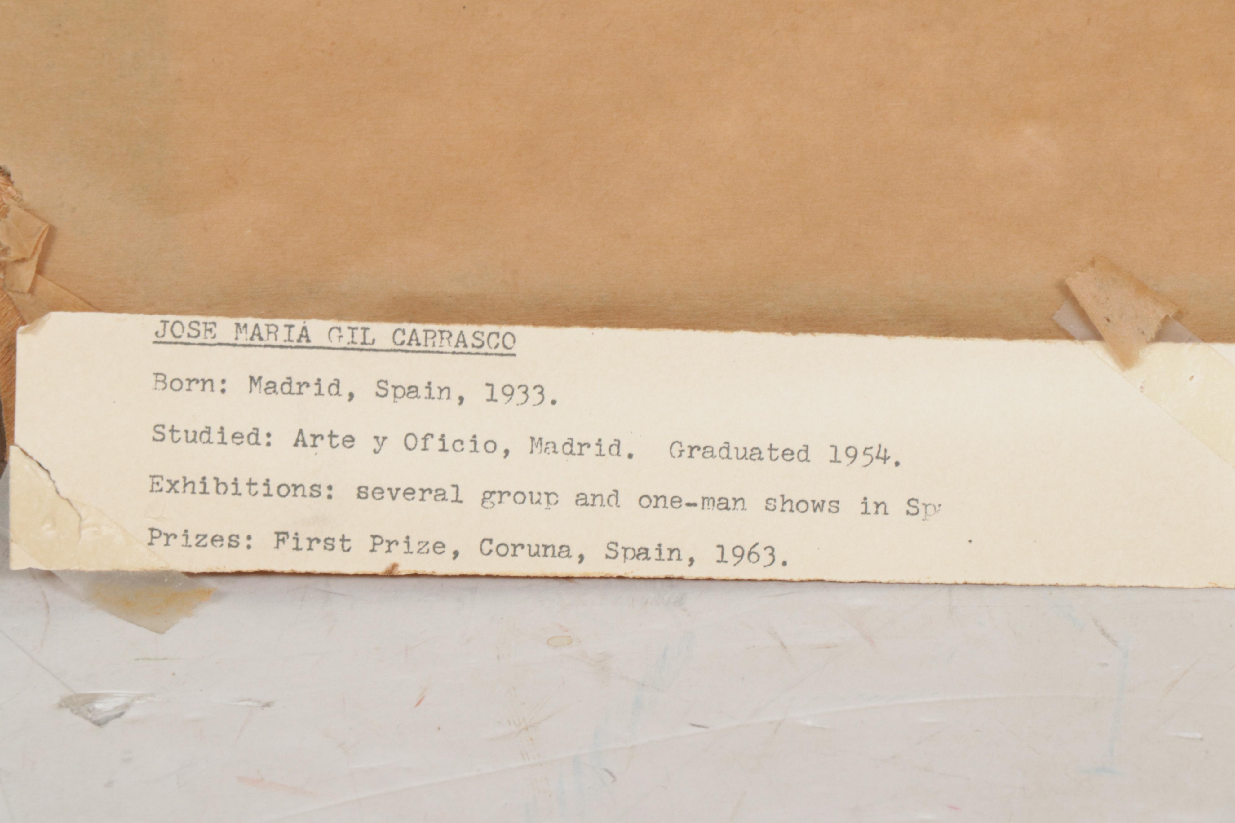 Jose Maria Gil Carrasco Tennis Match Mixed Media Painting