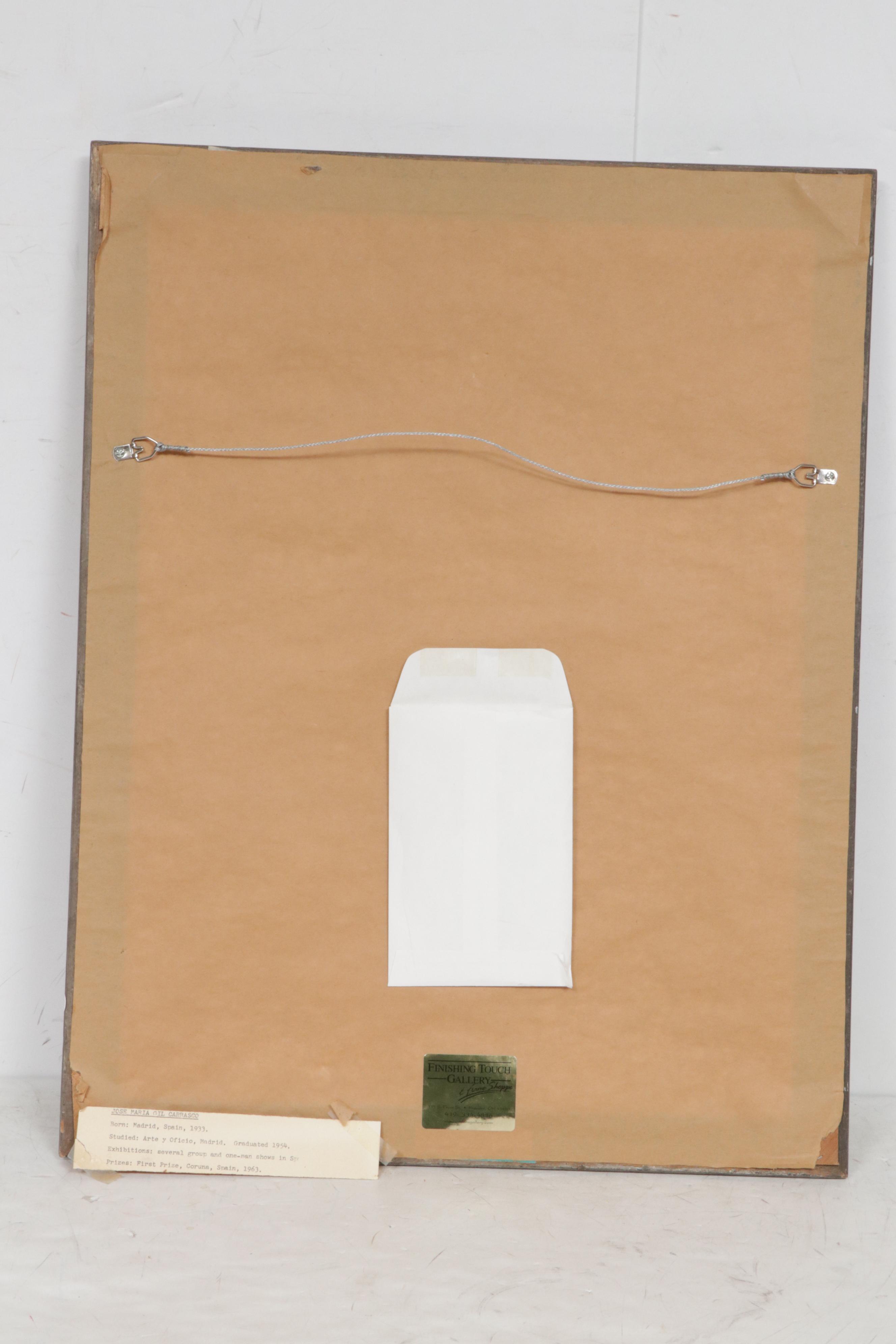 Jose Maria Gil Carrasco Tennis Match Mixed Media Painting