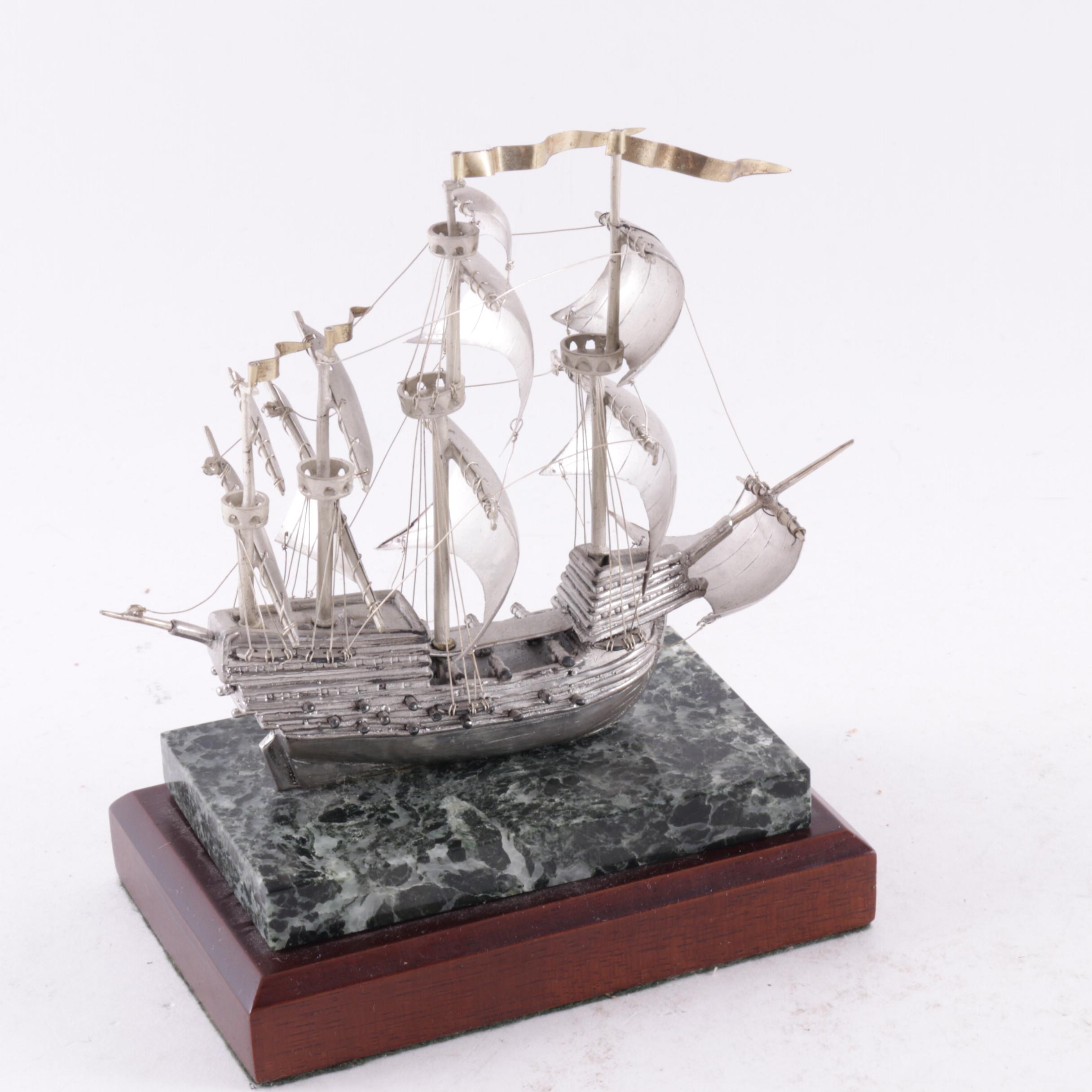 Boehm Sterling Silver Limited Edition Replica of "The Mary Rose"