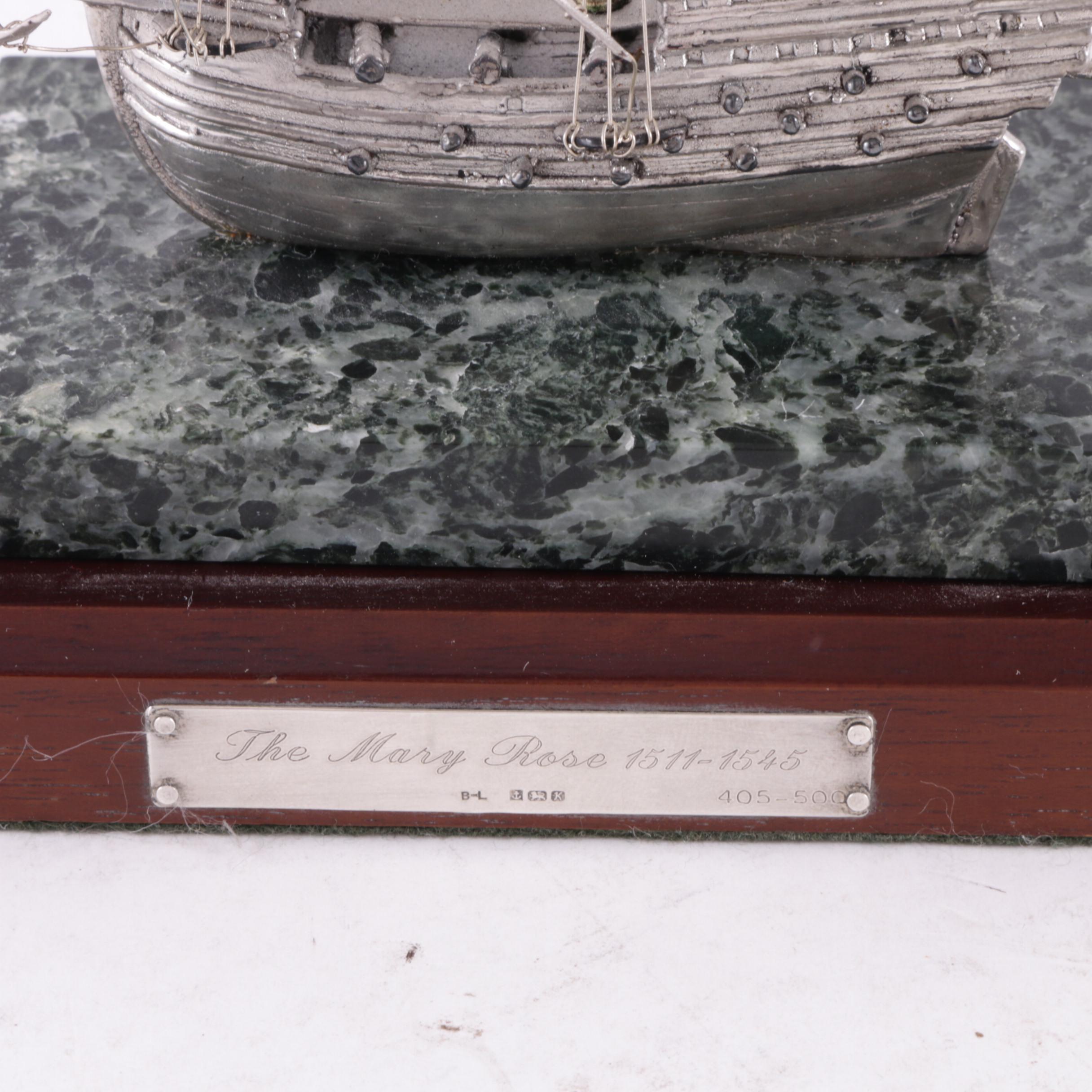 Boehm Sterling Silver Limited Edition Replica of "The Mary Rose"