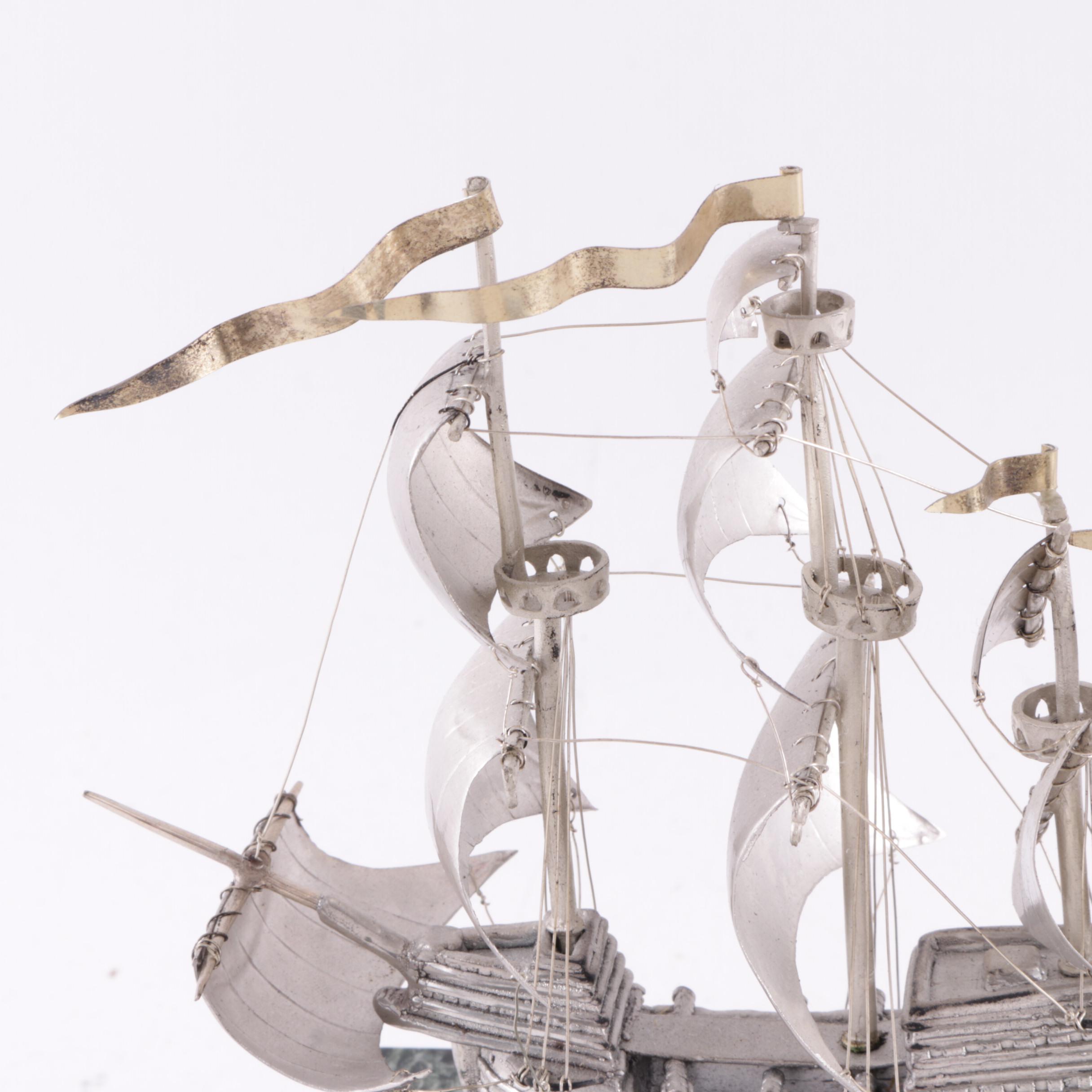 Boehm Sterling Silver Limited Edition Replica of "The Mary Rose"