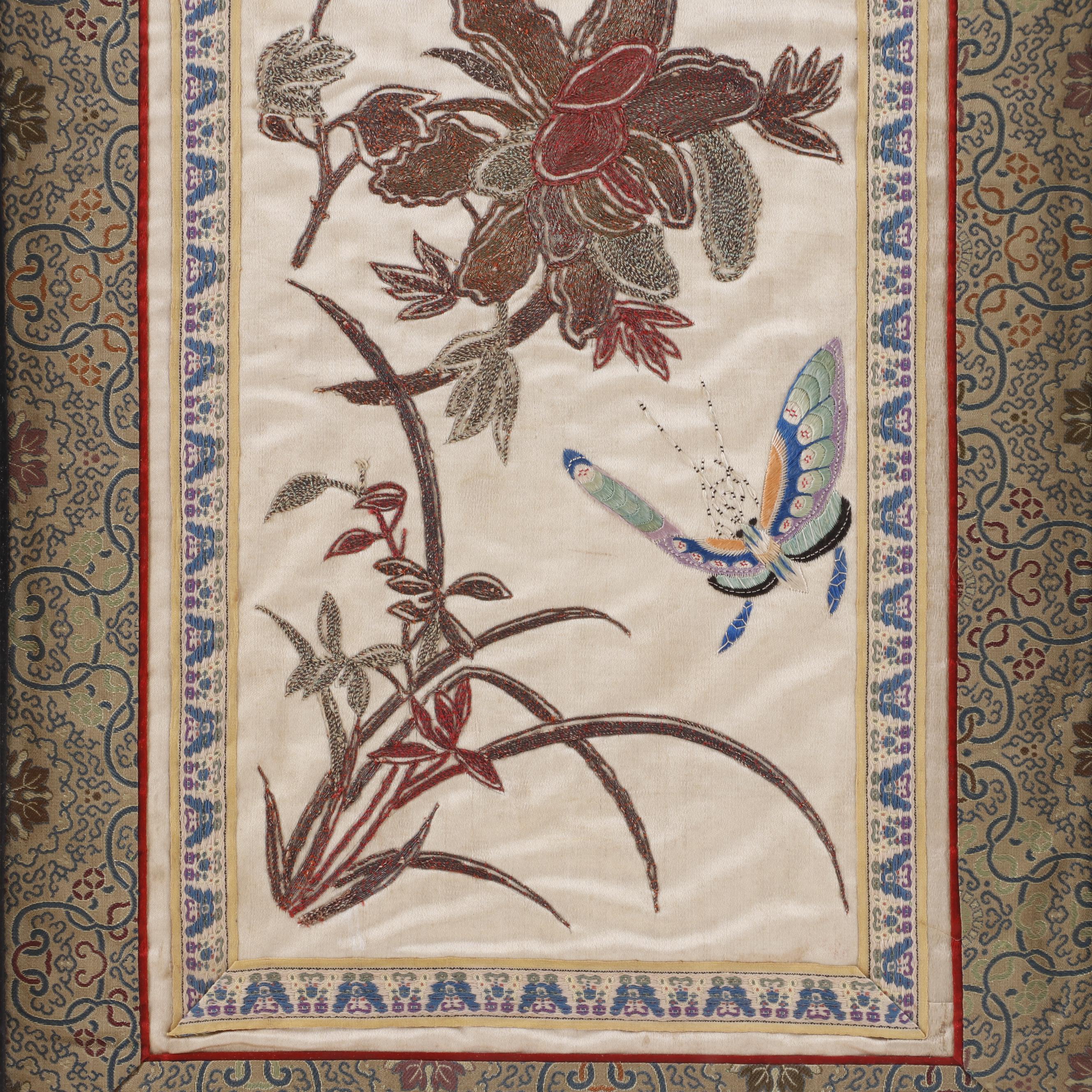Chinese Framed Silk Embroidery