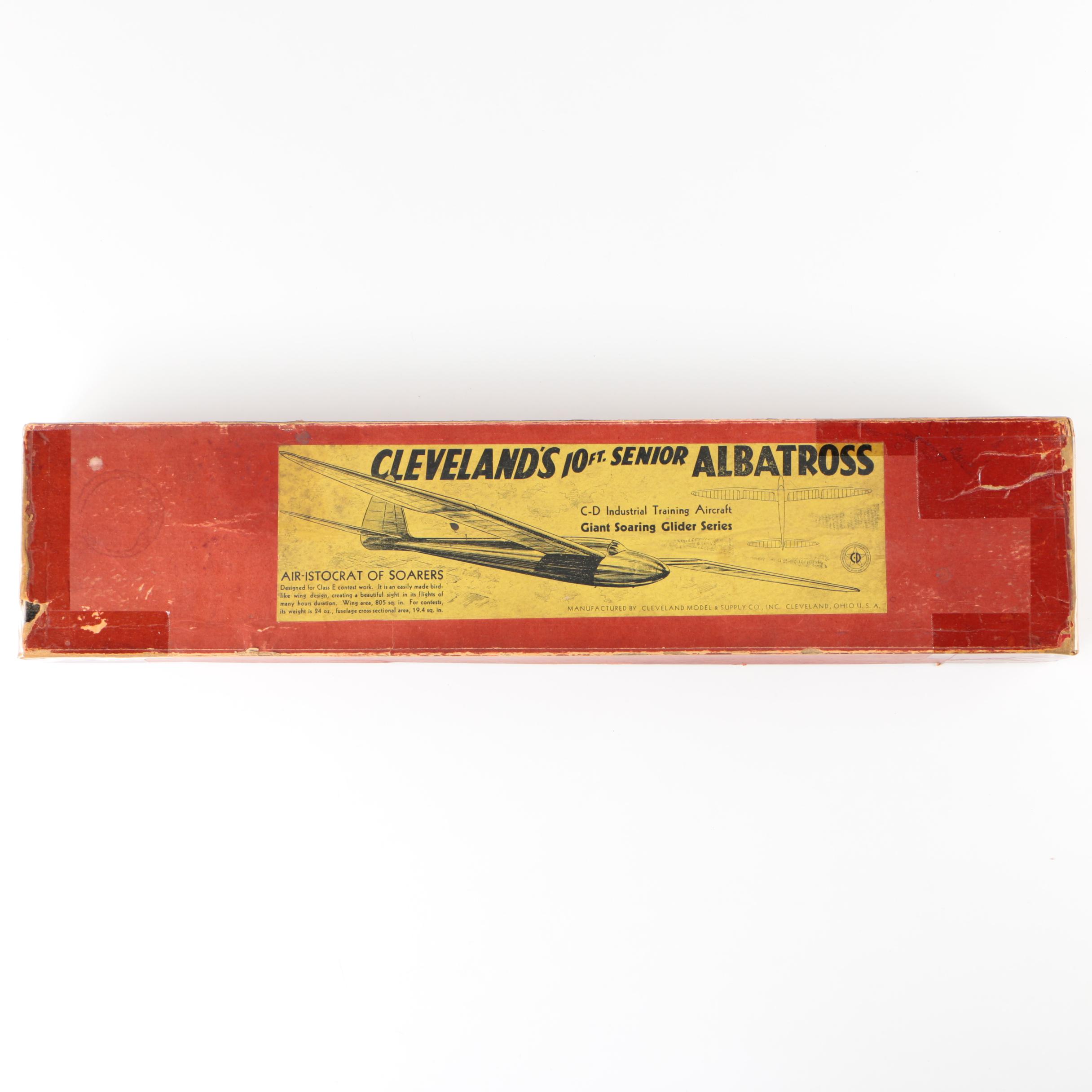 Cleveland Model & Supply Co. "Senior Albatross" Model Airplane with Blueprints