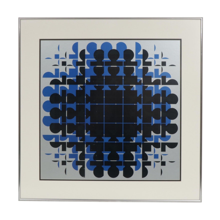 Galen Harley Op Art Serigraph