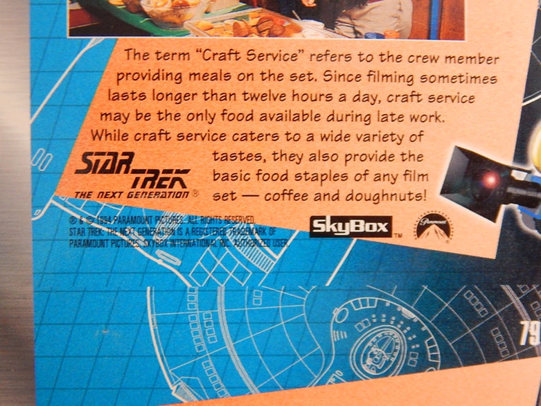 Uncut 1994 "Star Trek: The Next Generation" Trading Cards Poster