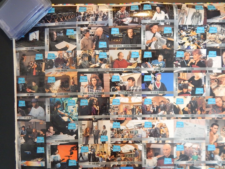 Uncut 1994 "Star Trek: The Next Generation" Trading Cards Poster