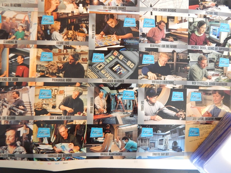 Uncut 1994 "Star Trek: The Next Generation" Trading Cards Poster