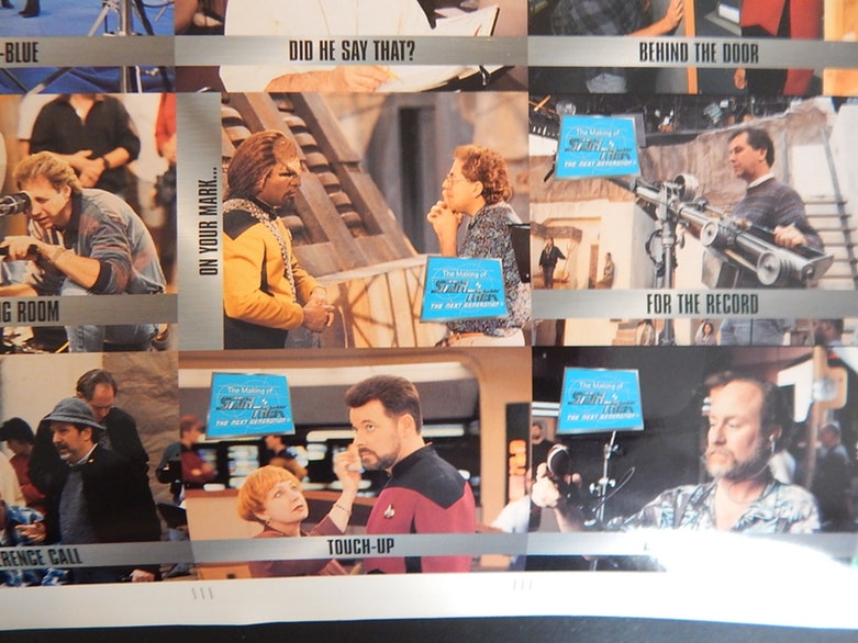 Uncut 1994 "Star Trek: The Next Generation" Trading Cards Poster