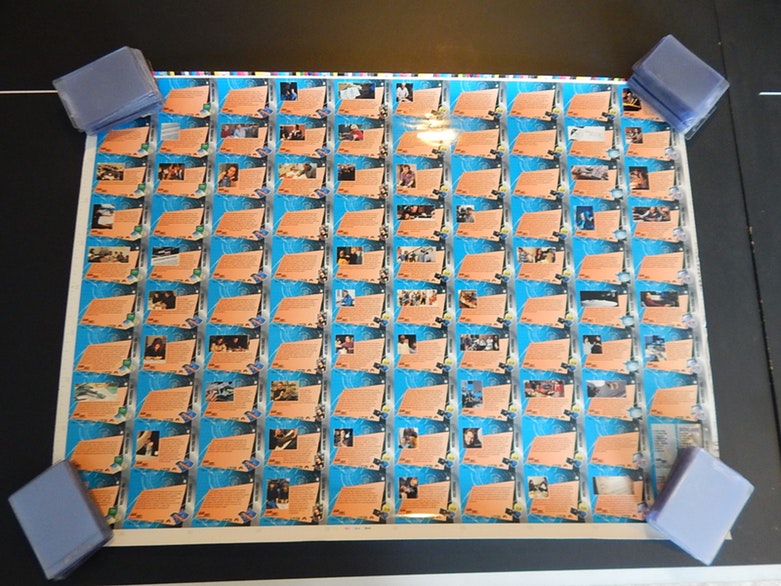 Uncut 1994 "Star Trek: The Next Generation" Trading Cards Poster