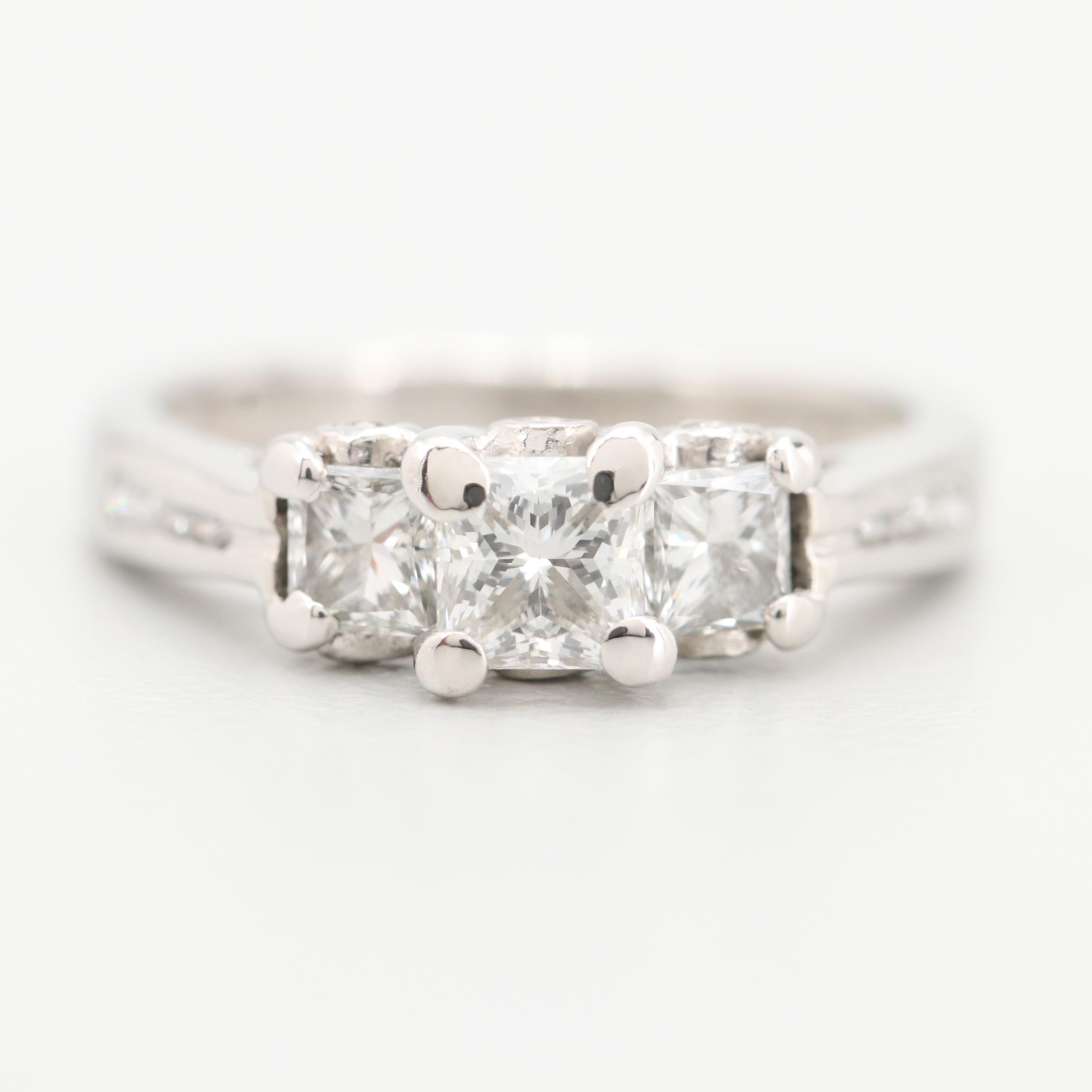 JLJ Platinum 1.11 CTW Diamond Ring