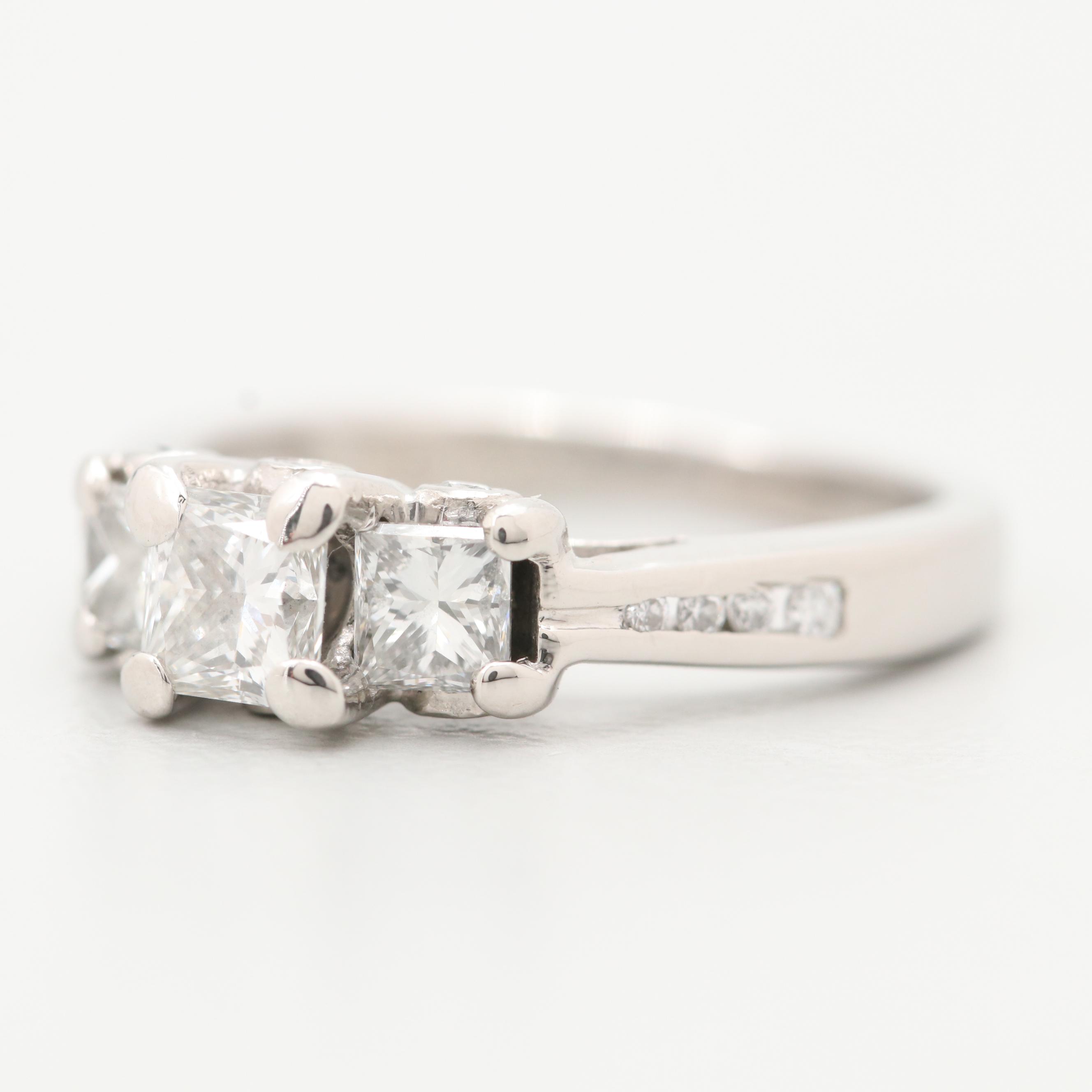 JLJ Platinum 1.11 CTW Diamond Ring