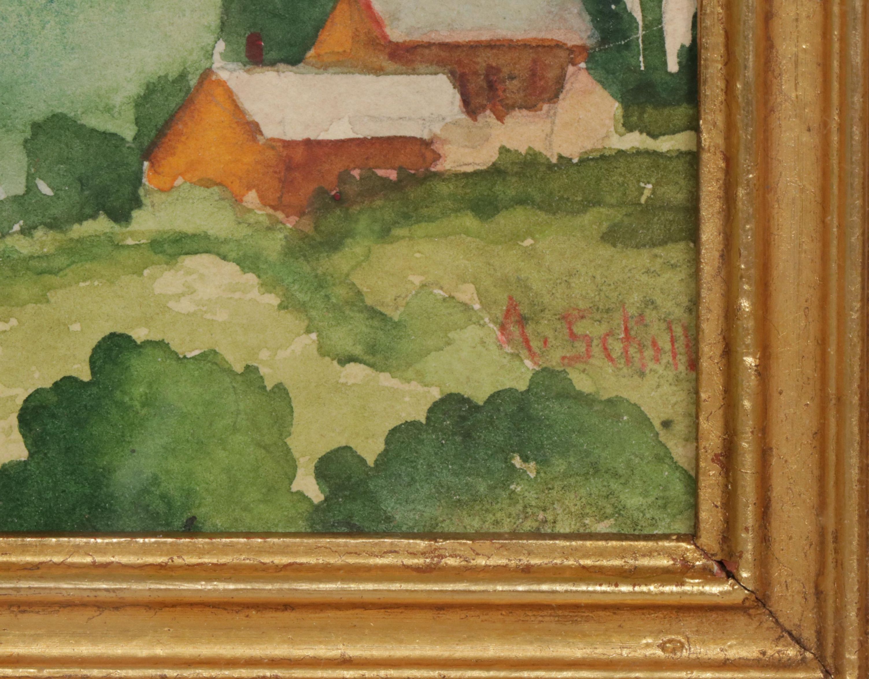 Alice Schille Landscape Watercolor Painting