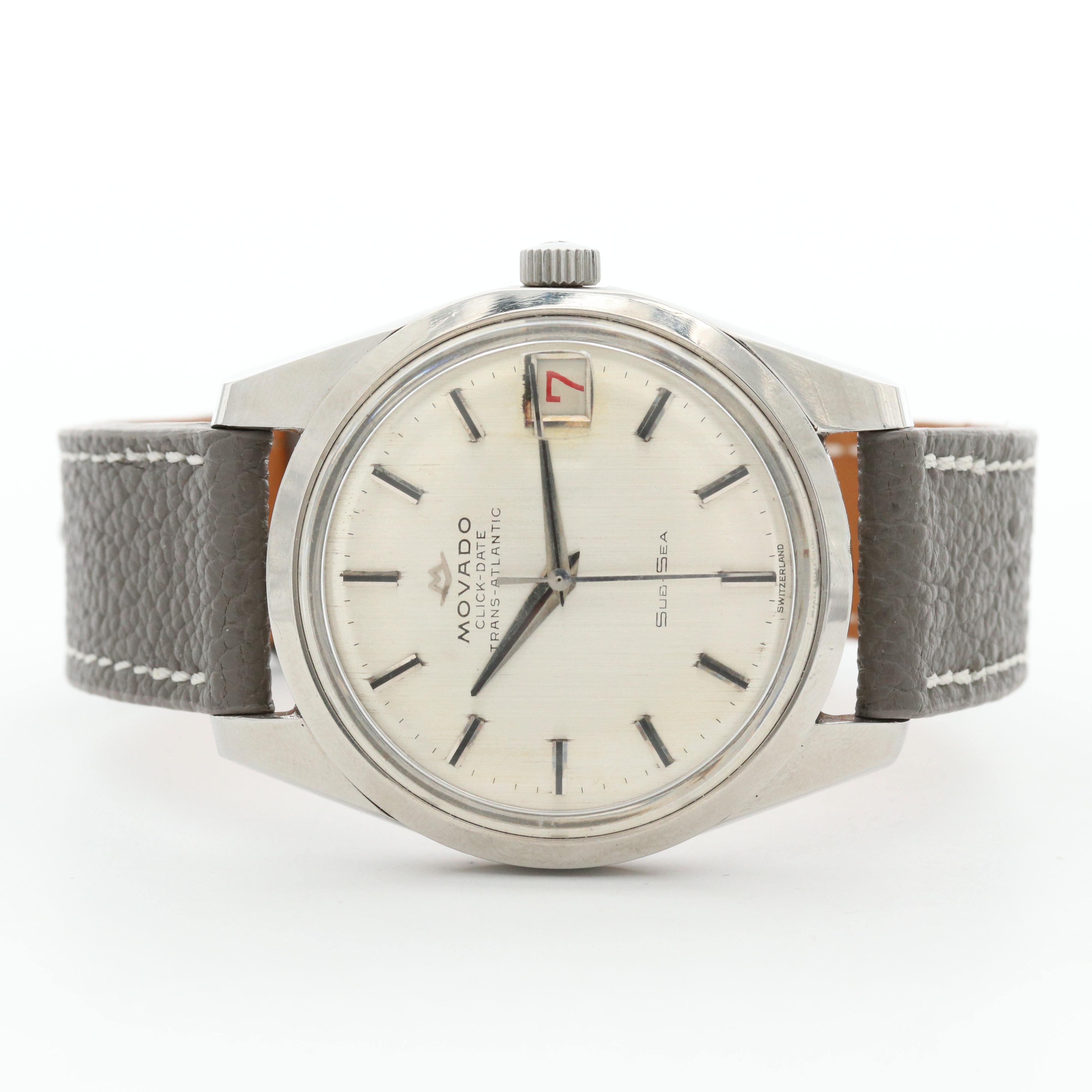 Vintage Movado Trans-Atlantic Sub-Sea 50 Watch