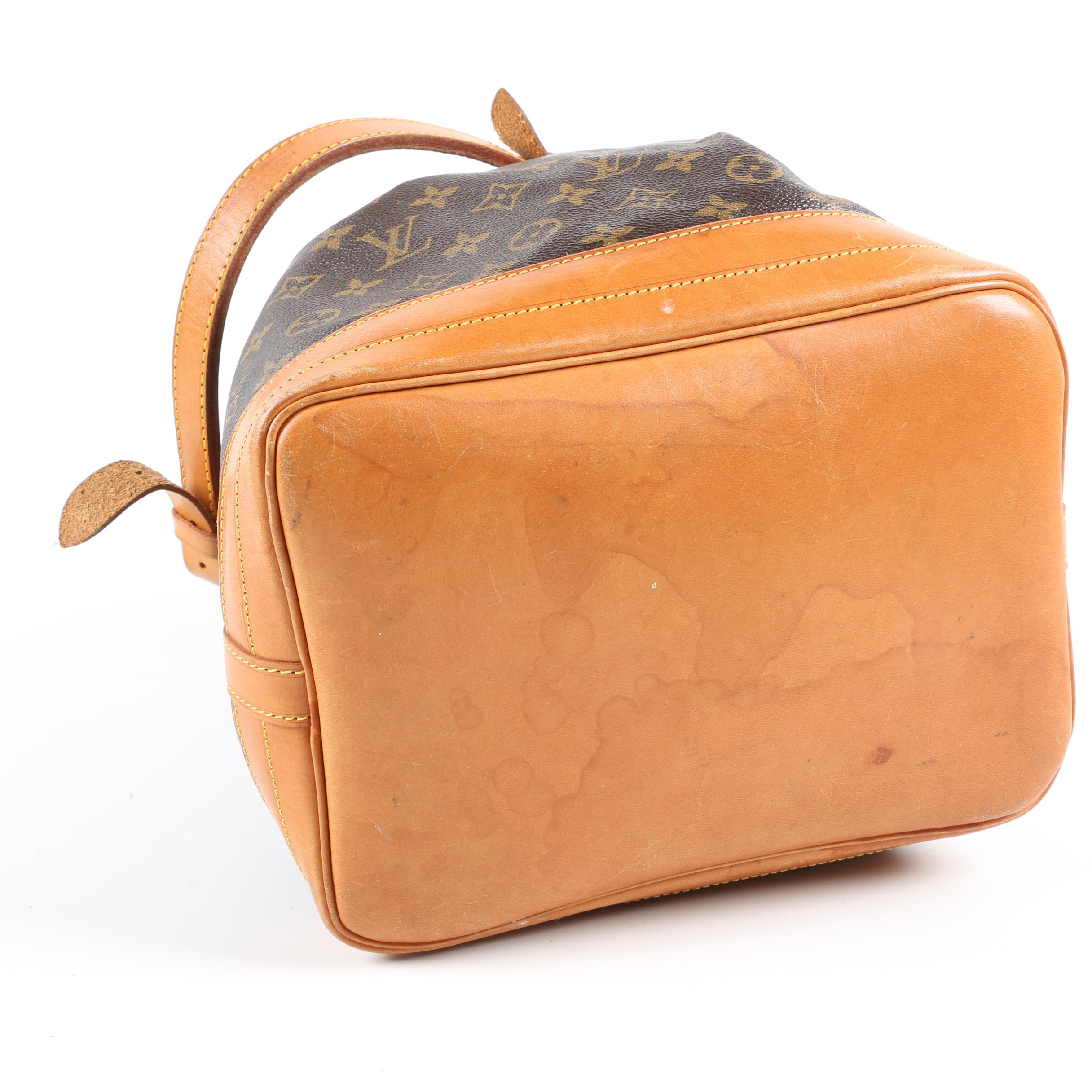 Louis Vuitton Paris Noé Bag in Monogram Canvas and Leather, 1987 Vintage