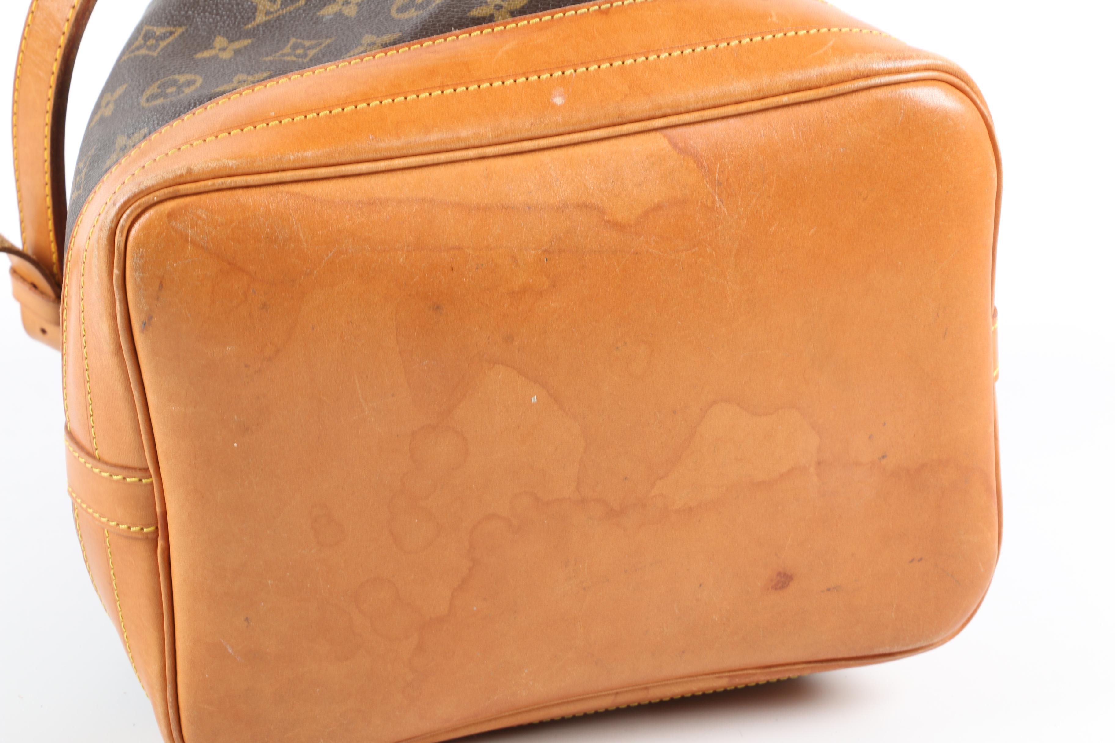 Louis Vuitton Paris Noé Bag in Monogram Canvas and Leather, 1987 Vintage