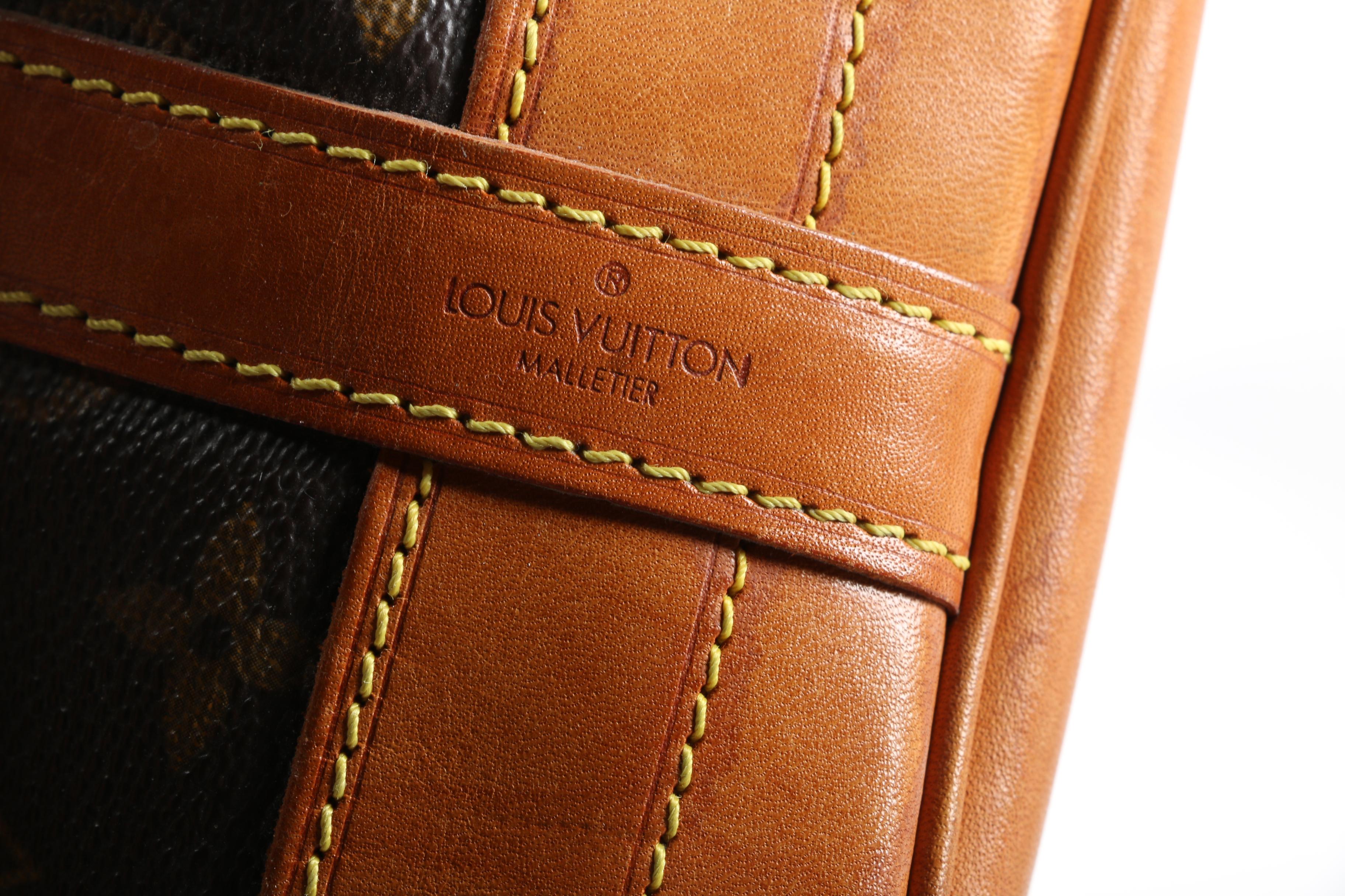 Louis Vuitton Paris Noé Bag in Monogram Canvas and Leather, 1987 Vintage