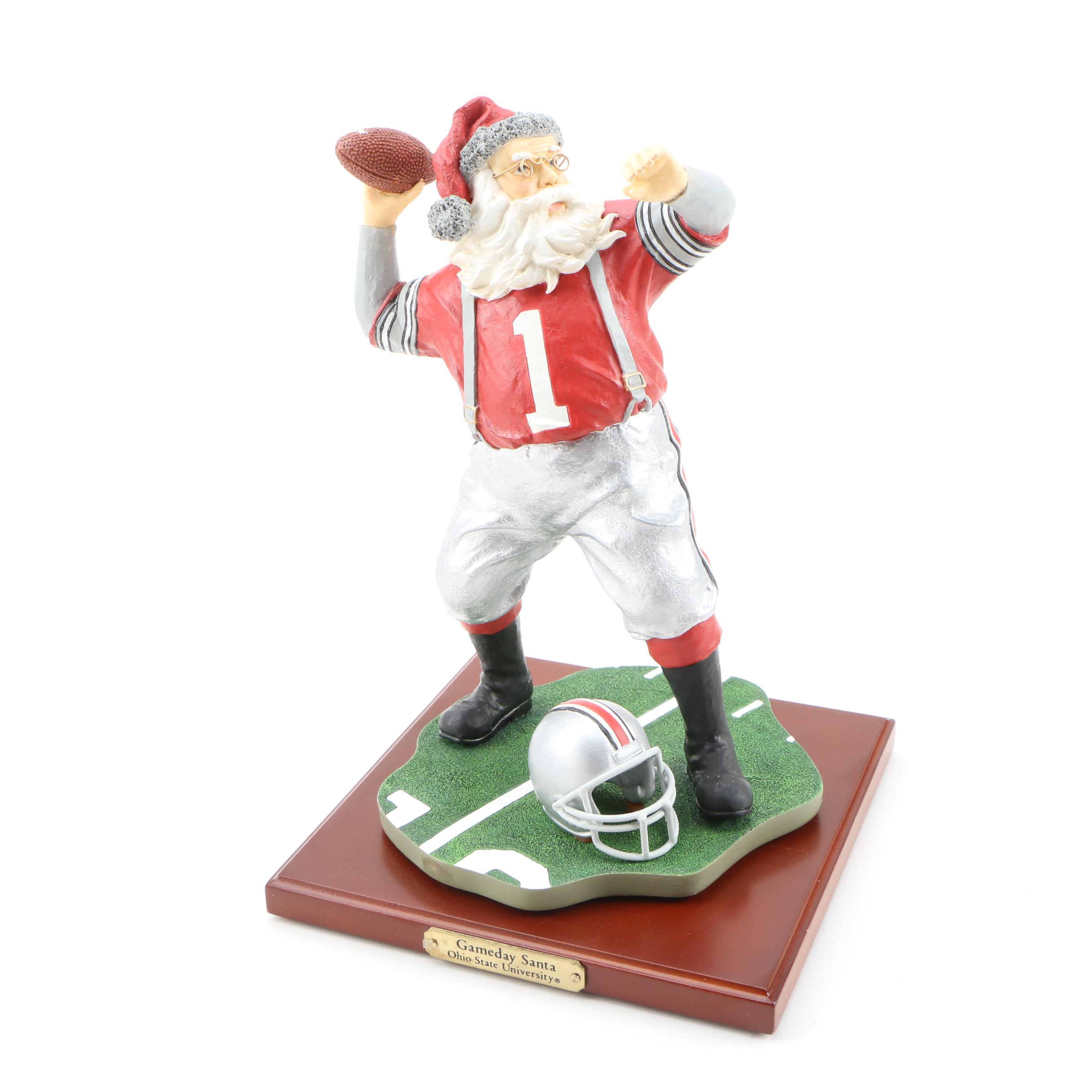 Collegiate Collectibles Ohio State University "Gameday Santa" Figurine, 1998