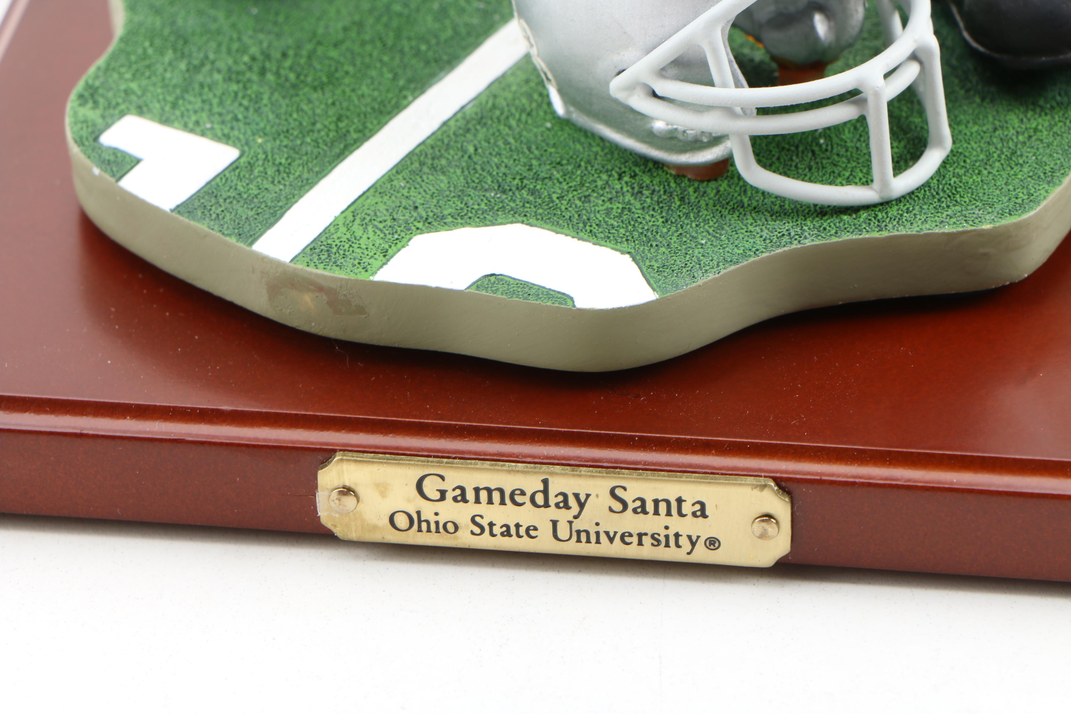 Collegiate Collectibles Ohio State University "Gameday Santa" Figurine, 1998