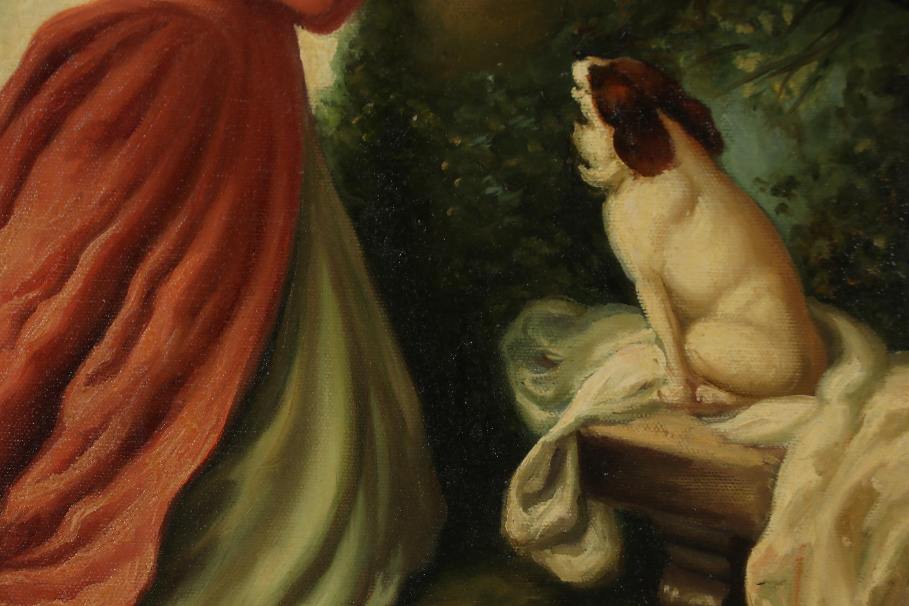 Copy Oil Painting after Jean Honoré Fragonard "The Souvenir"