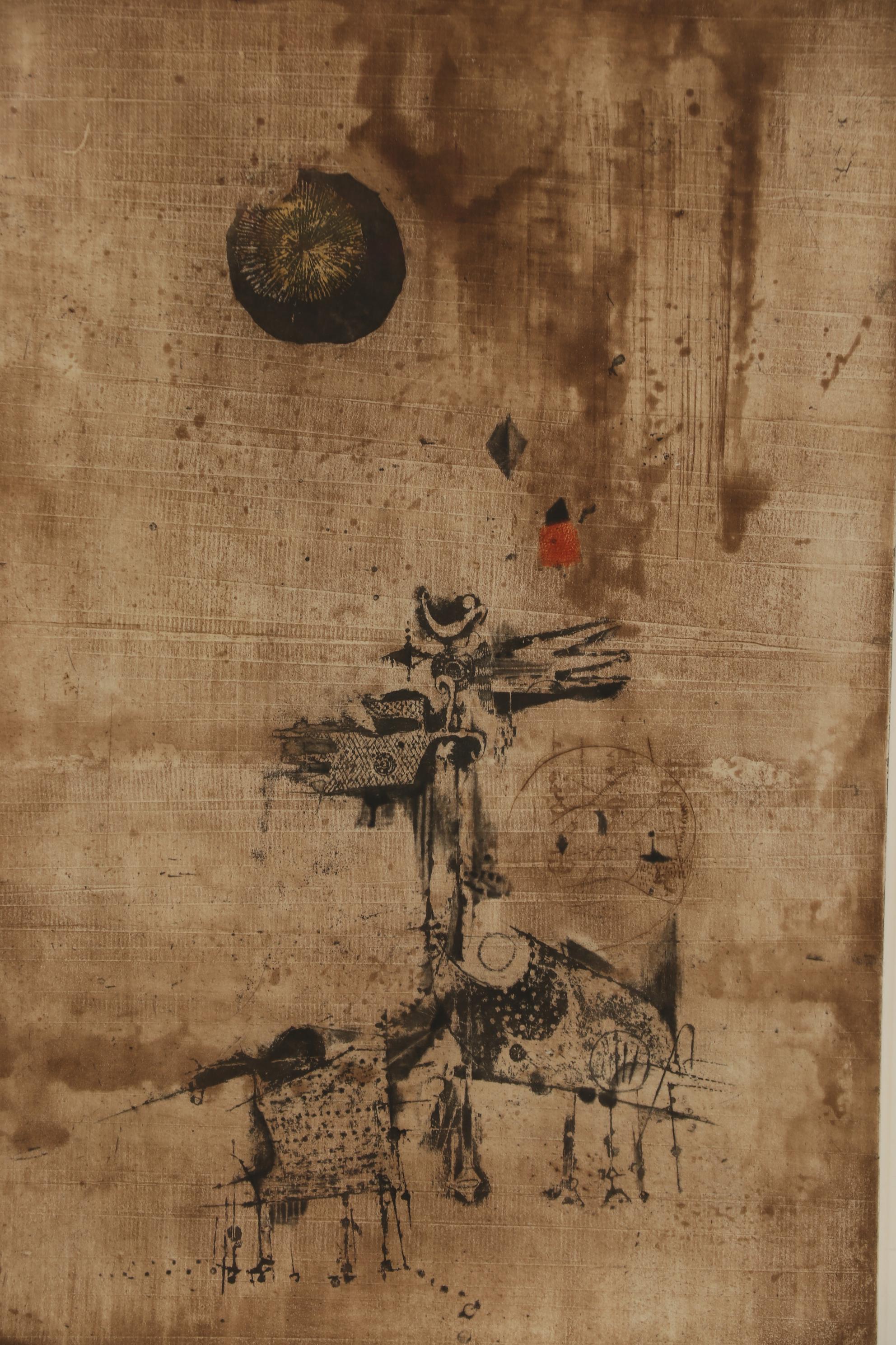 Johnny Friedländer Abstract Etching