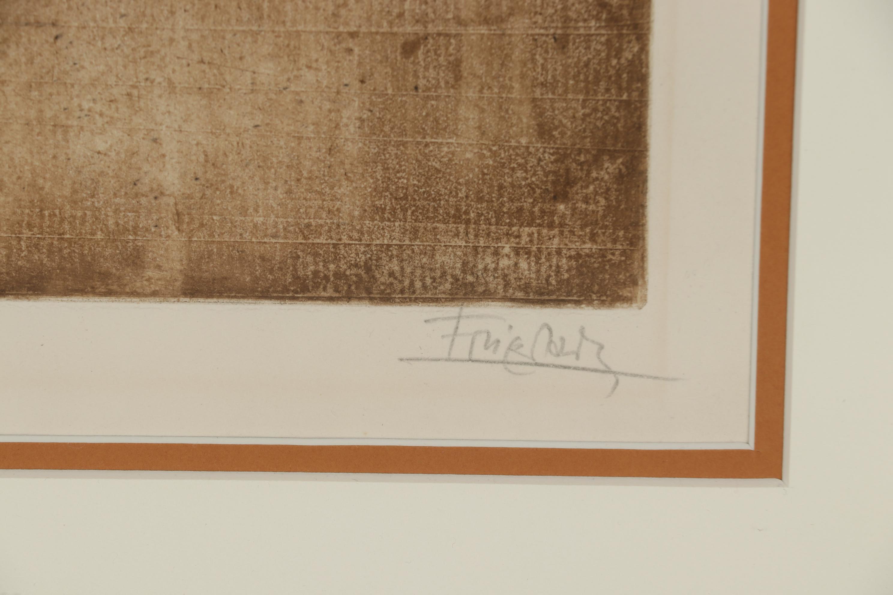 Johnny Friedländer Abstract Etching