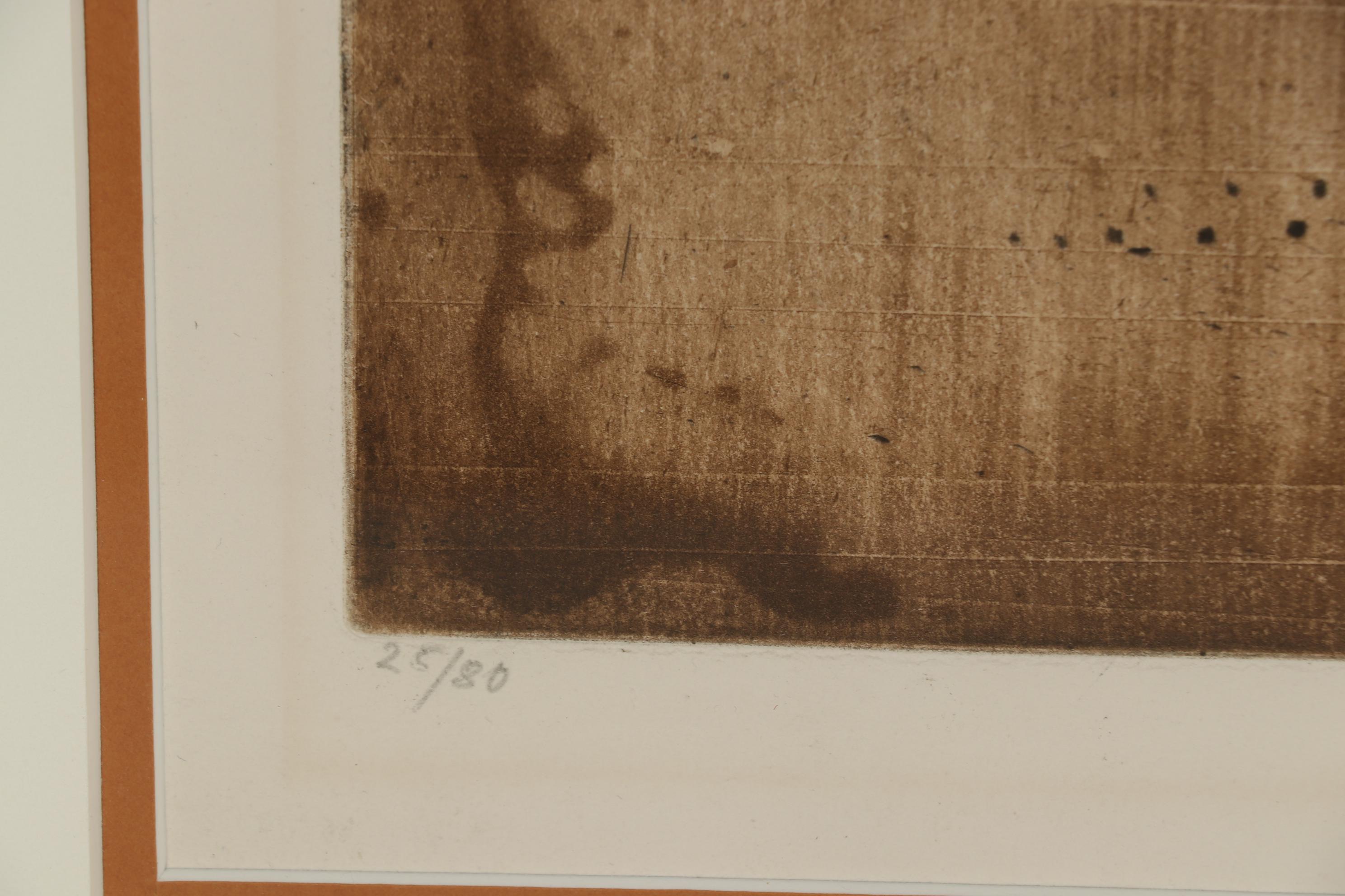 Johnny Friedländer Abstract Etching