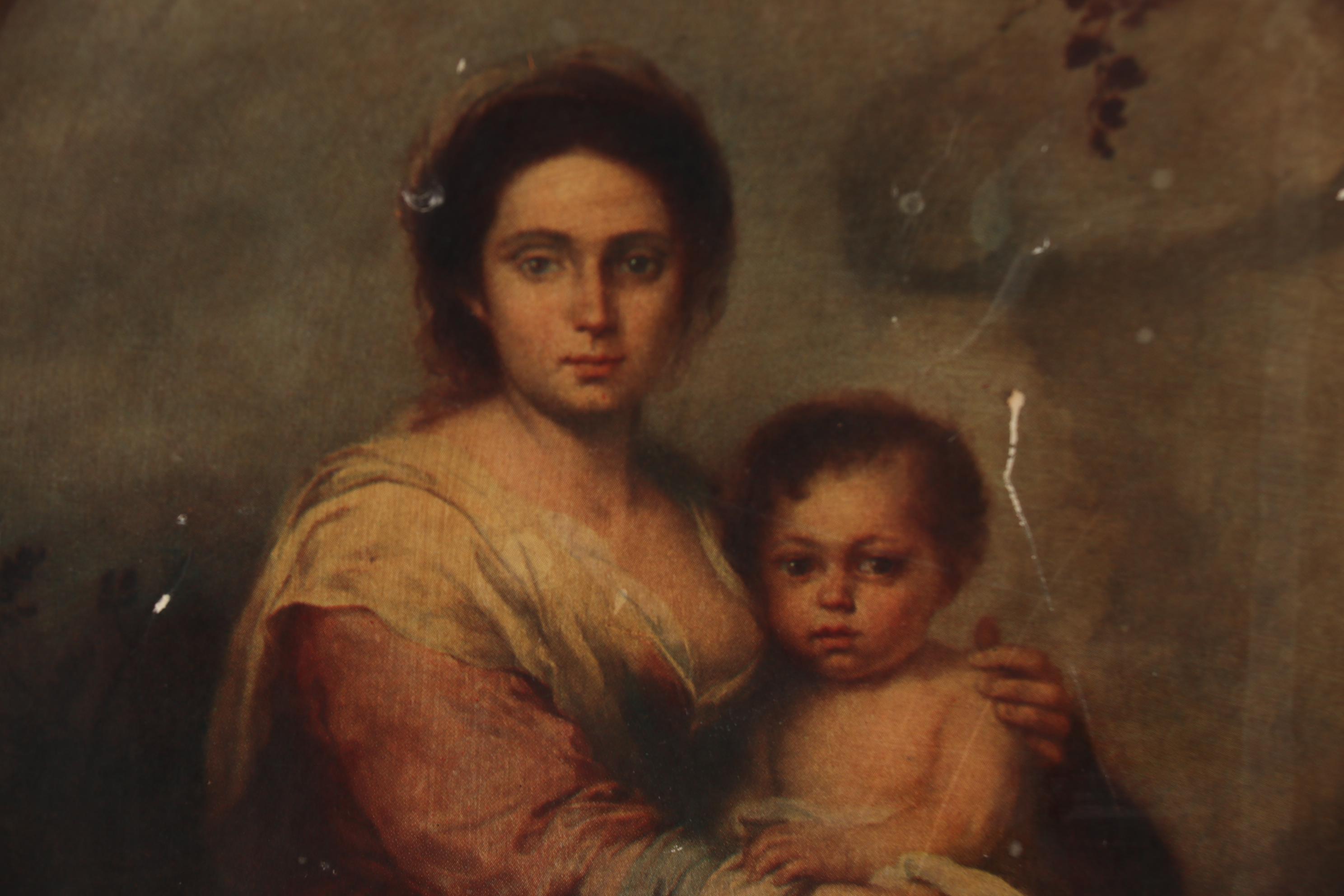 Offset Lithograph after Bartolomé Esteban Murillo "Madonna and Child"