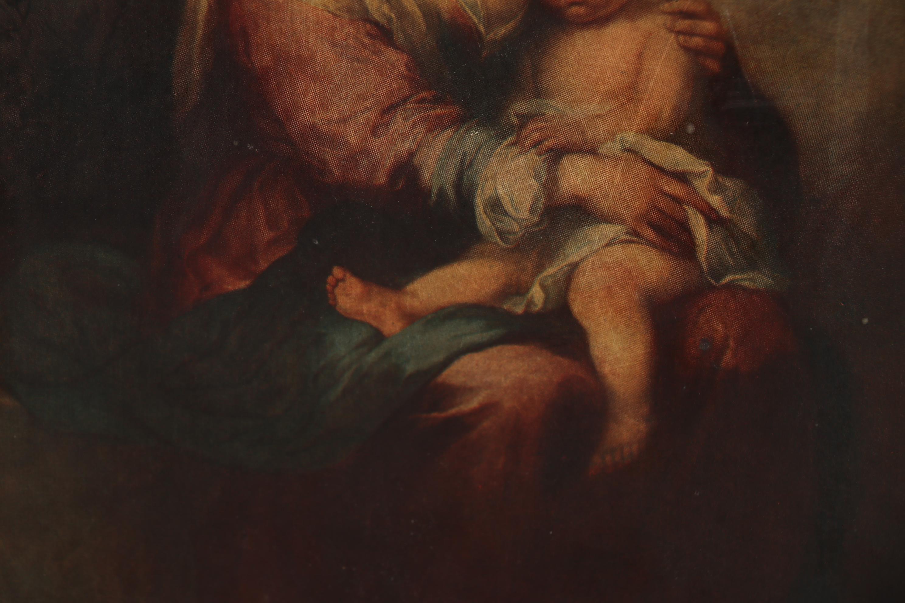 Offset Lithograph after Bartolomé Esteban Murillo "Madonna and Child"