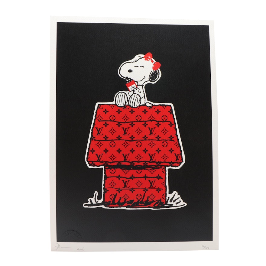 Death NYC Snoopy Offset Lithograph