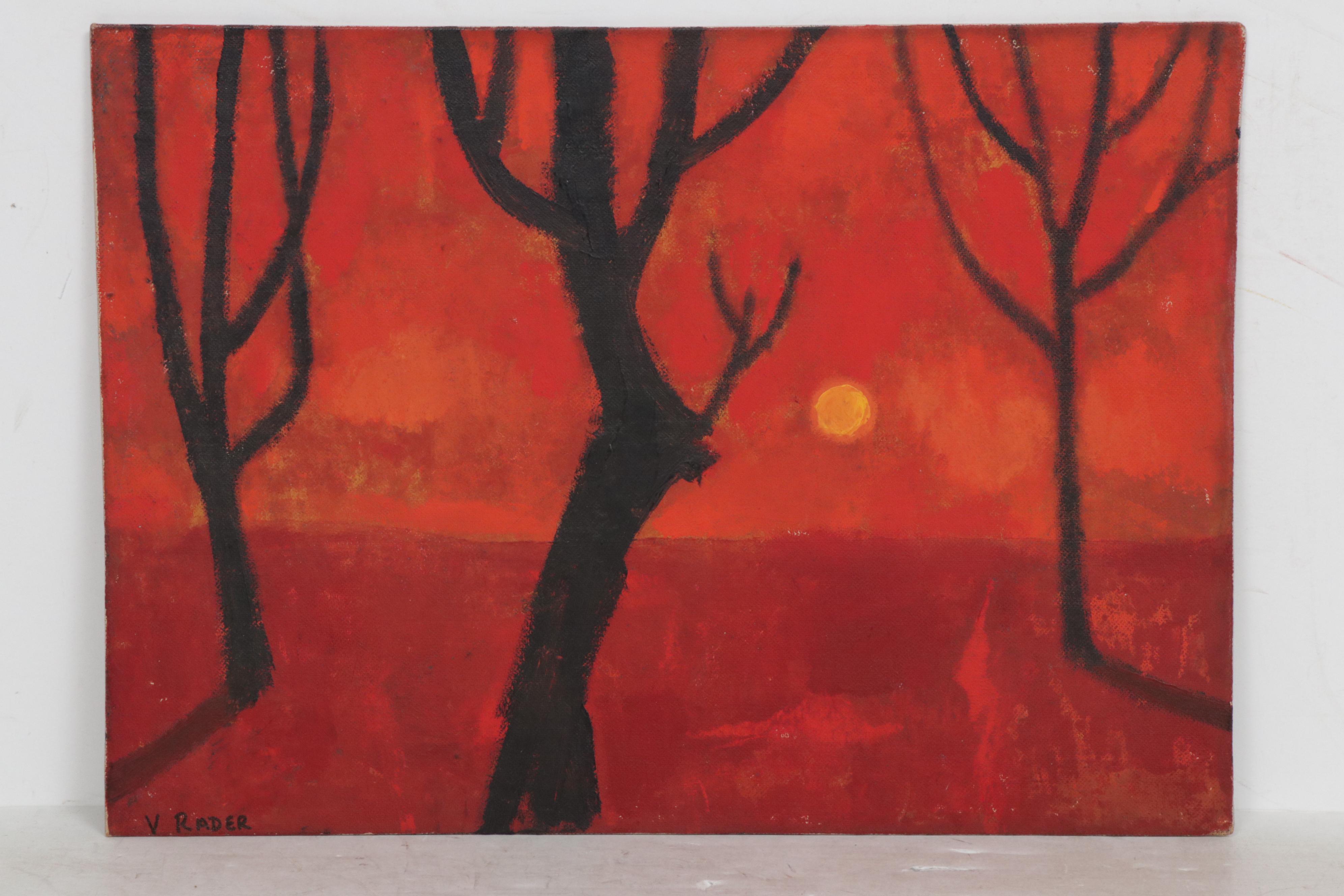 Vernon Rader Trees Oil Paintings