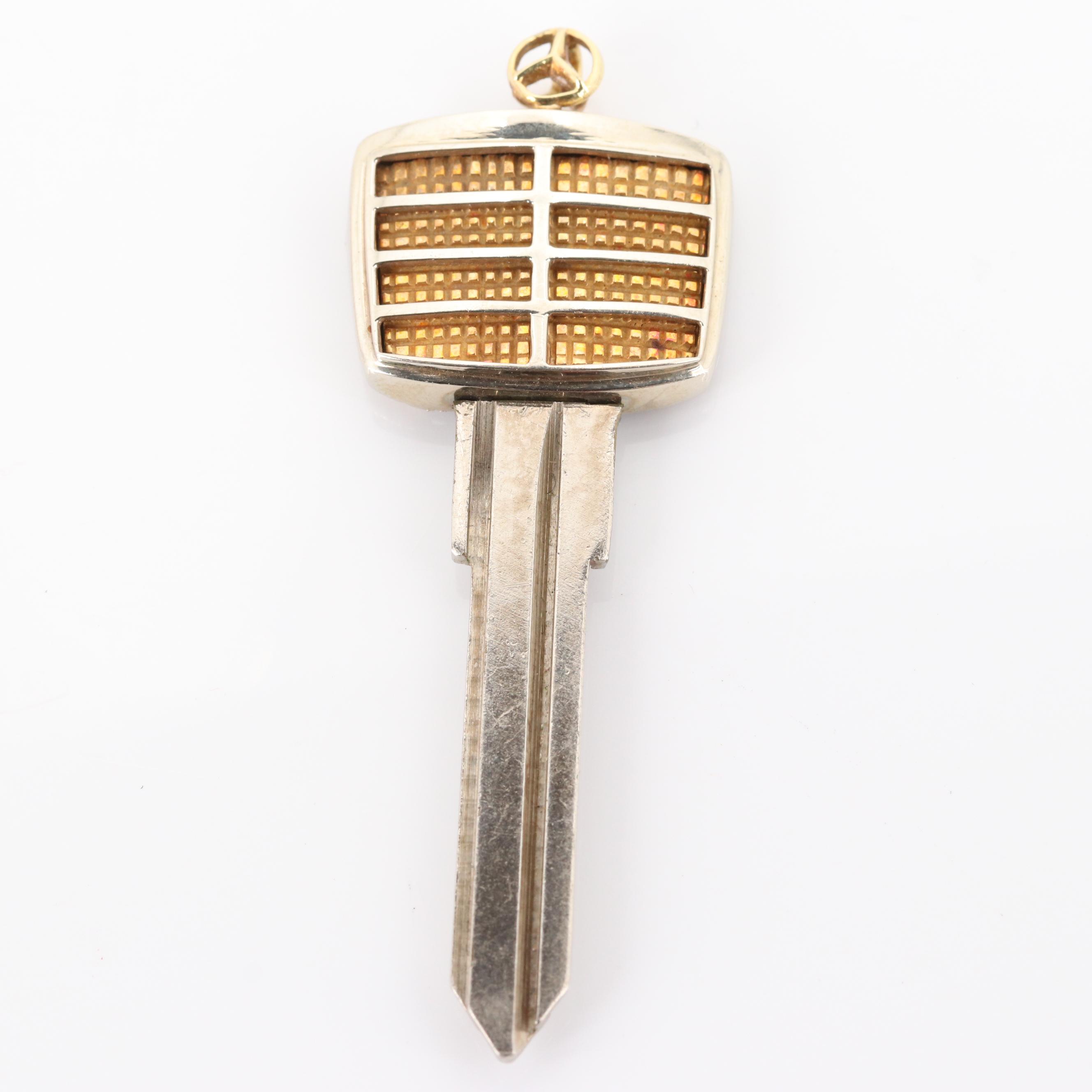 Mercedes Key with 18K Yellow Gold Emblem