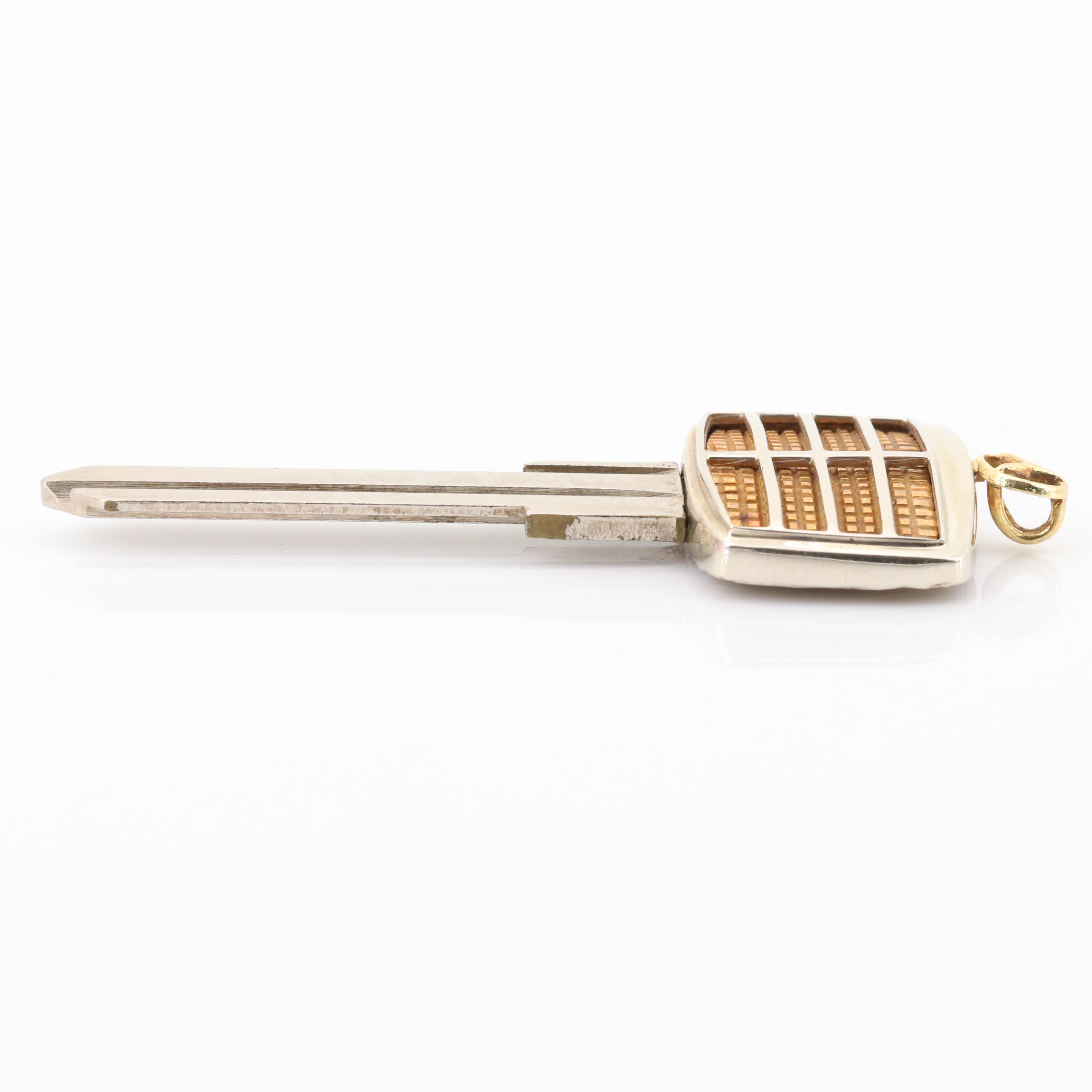 Mercedes Key with 18K Yellow Gold Emblem