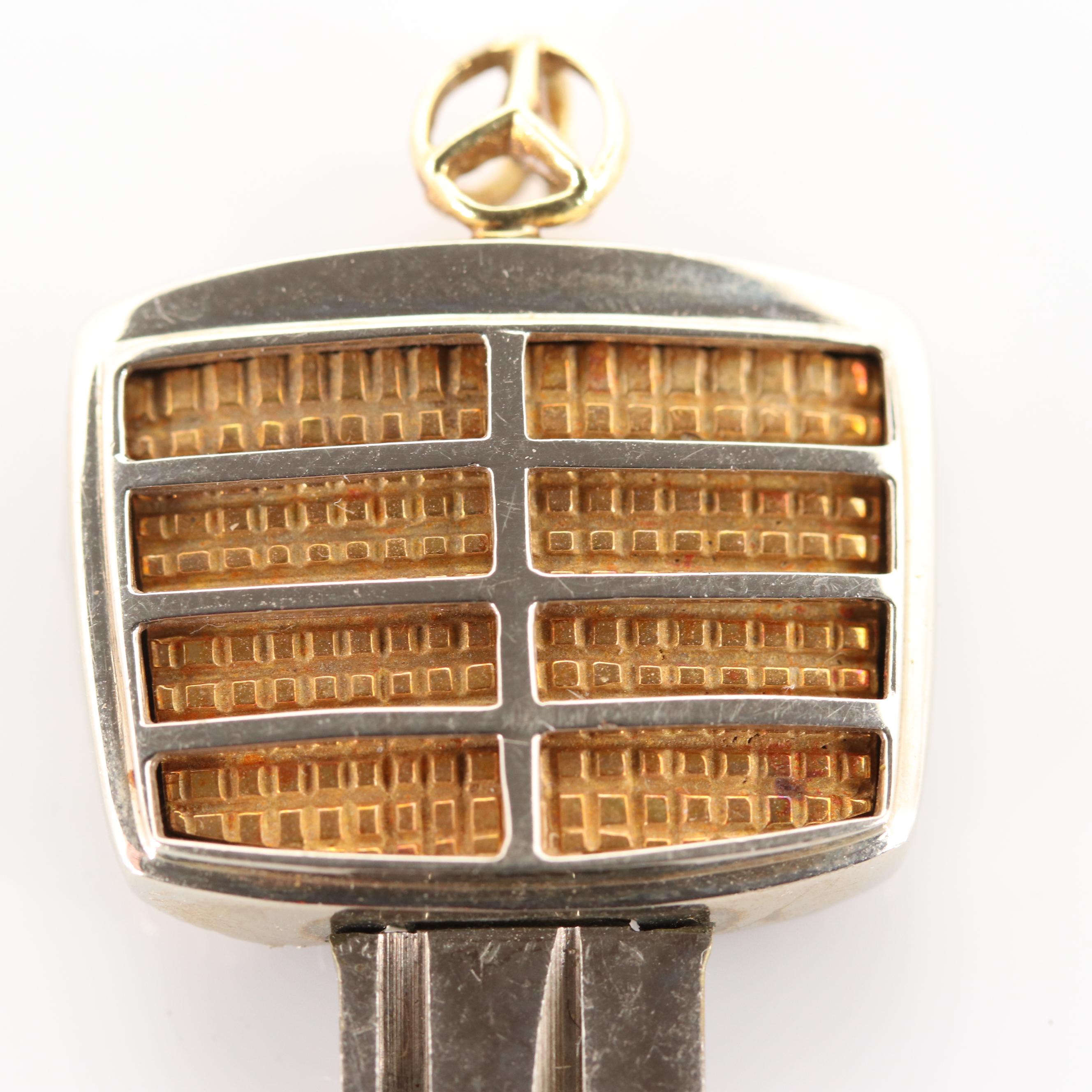 Mercedes Key with 18K Yellow Gold Emblem