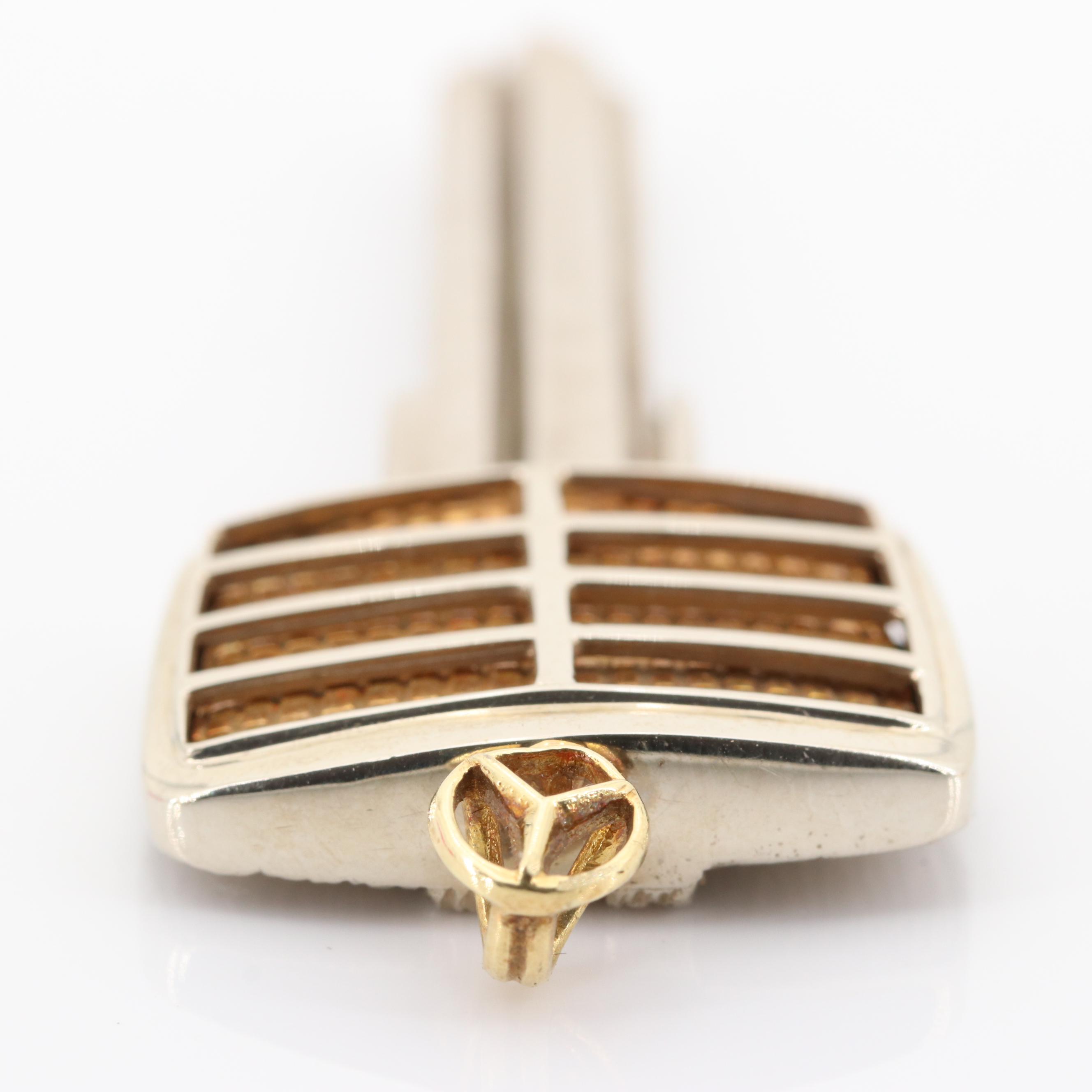 Mercedes Key with 18K Yellow Gold Emblem