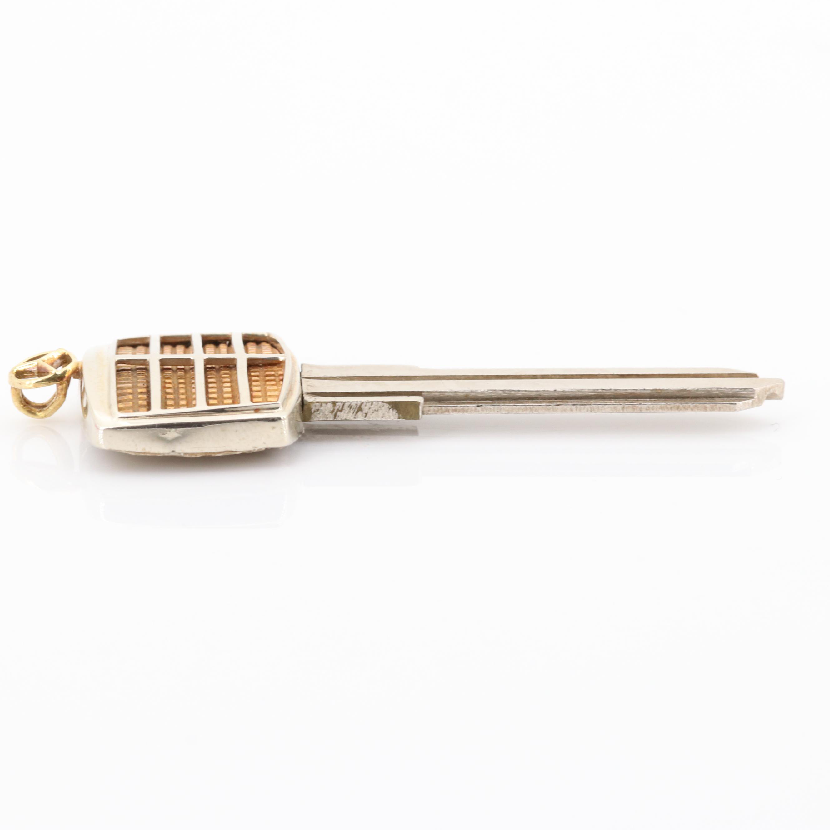 Mercedes Key with 18K Yellow Gold Emblem