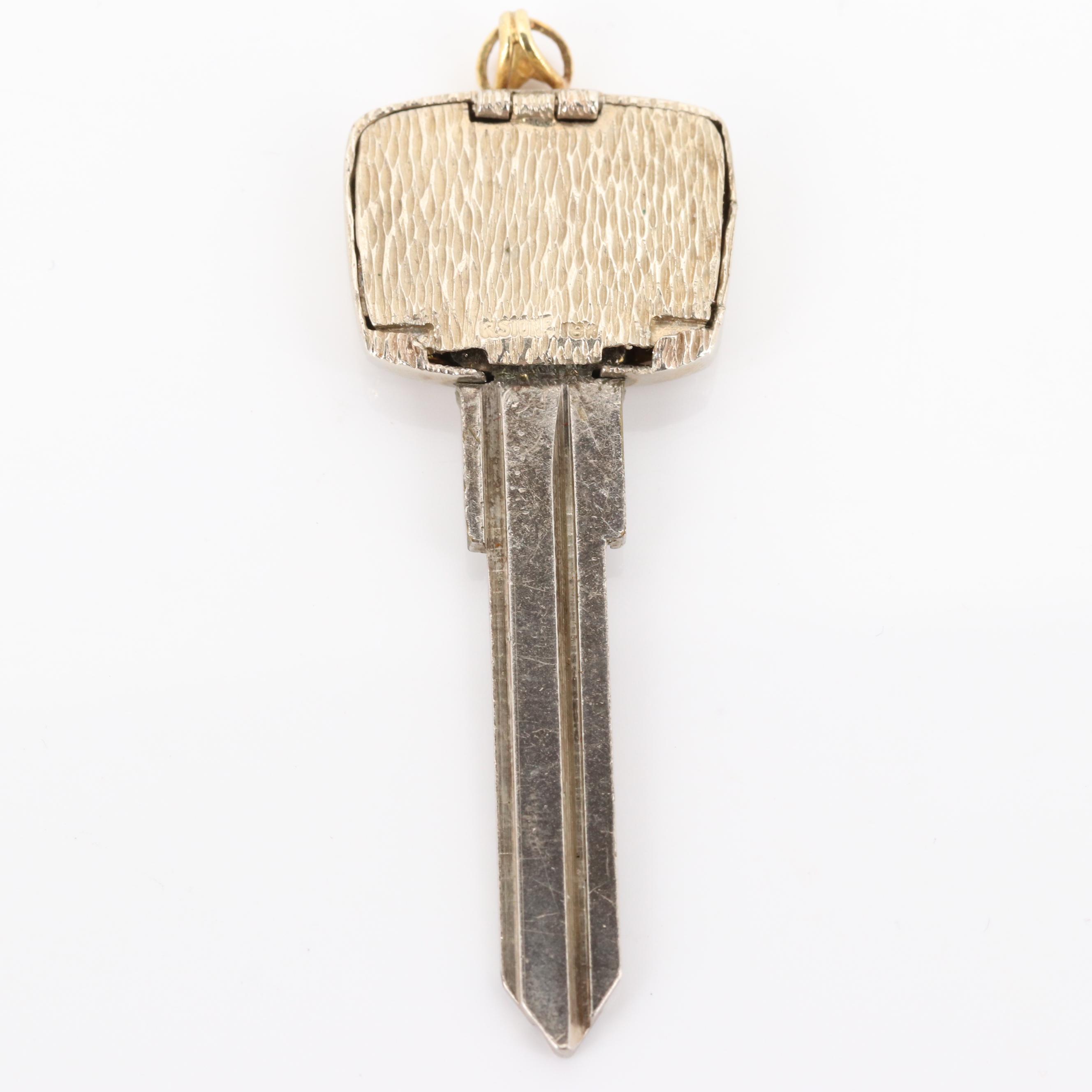 Mercedes Key with 18K Yellow Gold Emblem