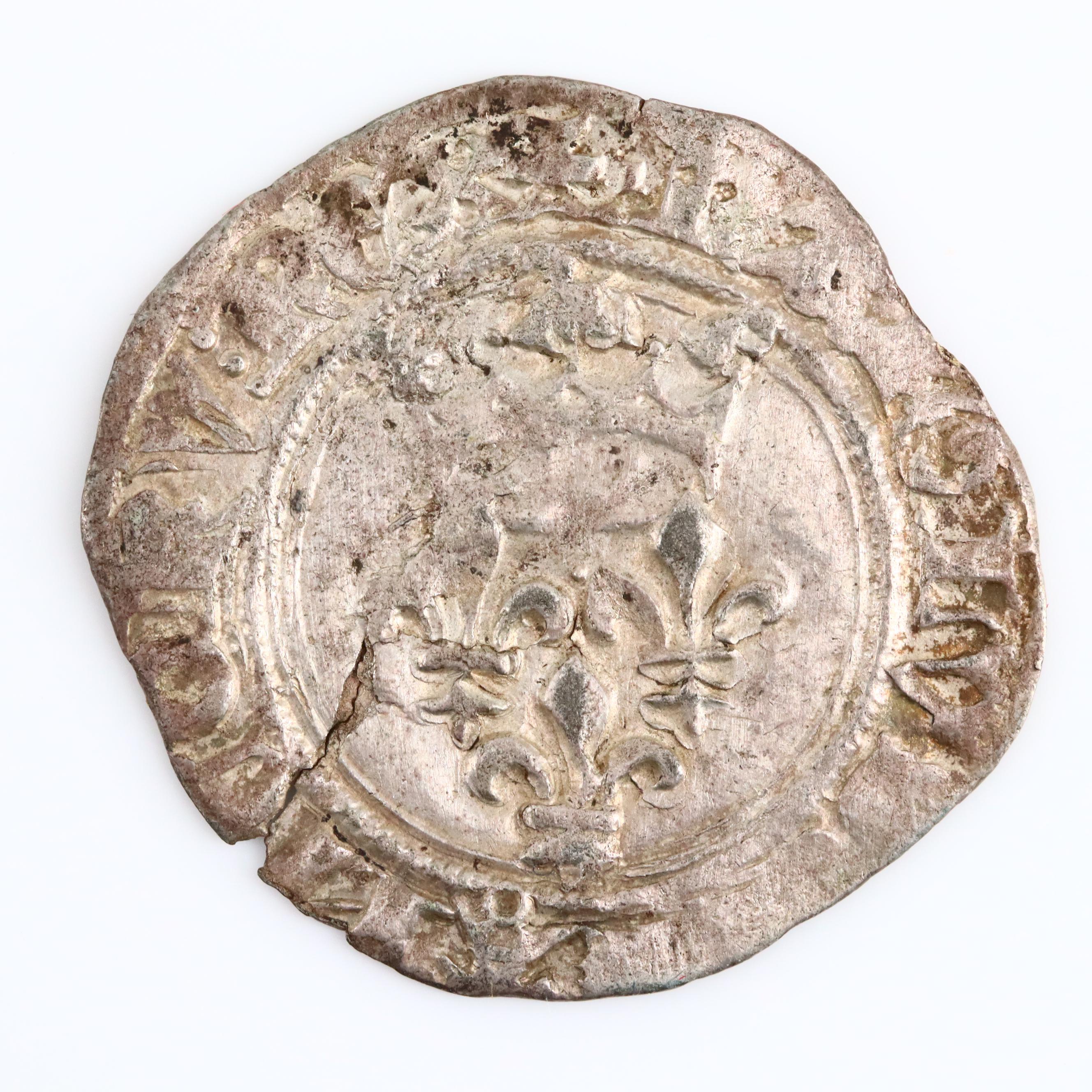Five European Silver Hammered Coins From the Middle Ages, ca. 1258 to 1540