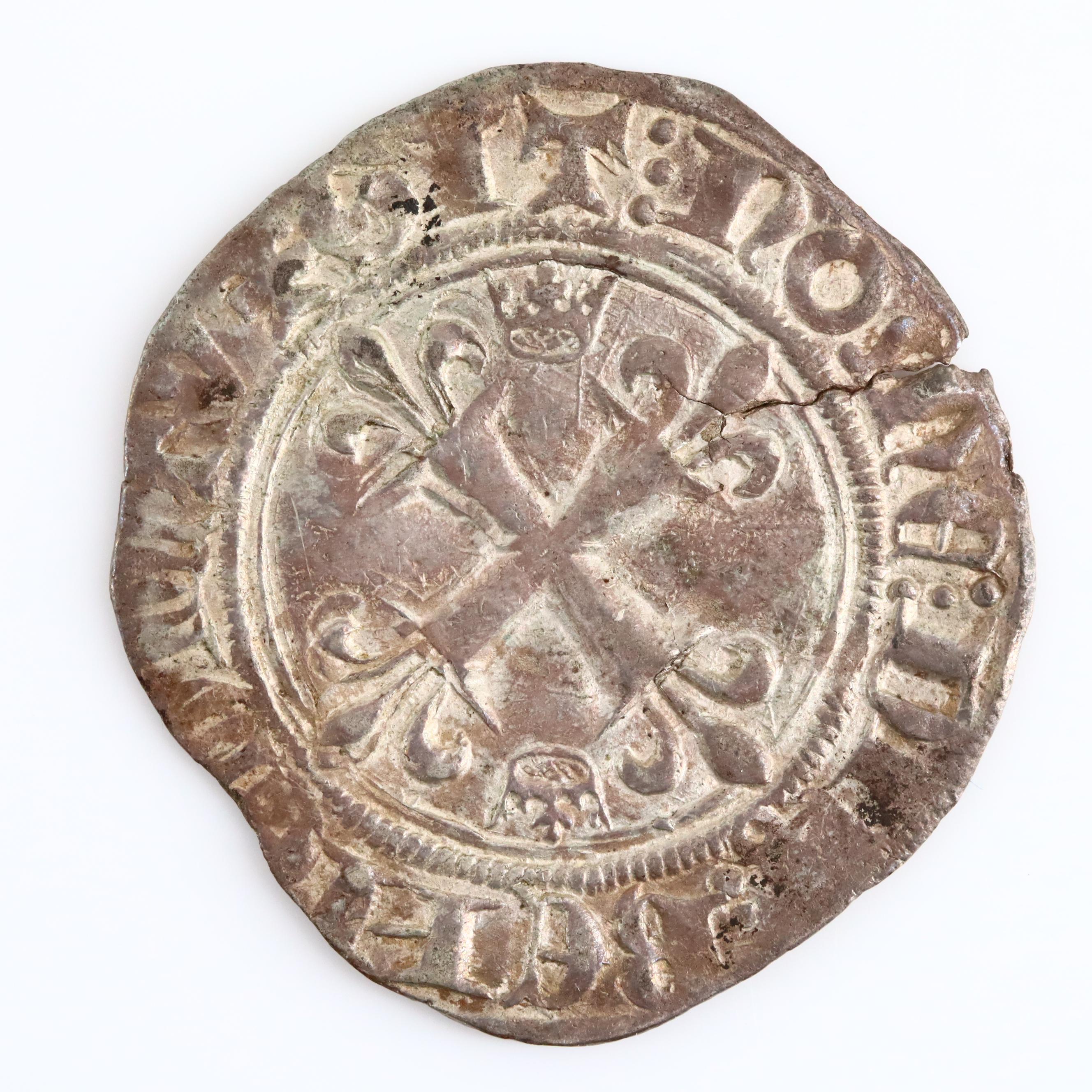 Five European Silver Hammered Coins From the Middle Ages, ca. 1258 to 1540