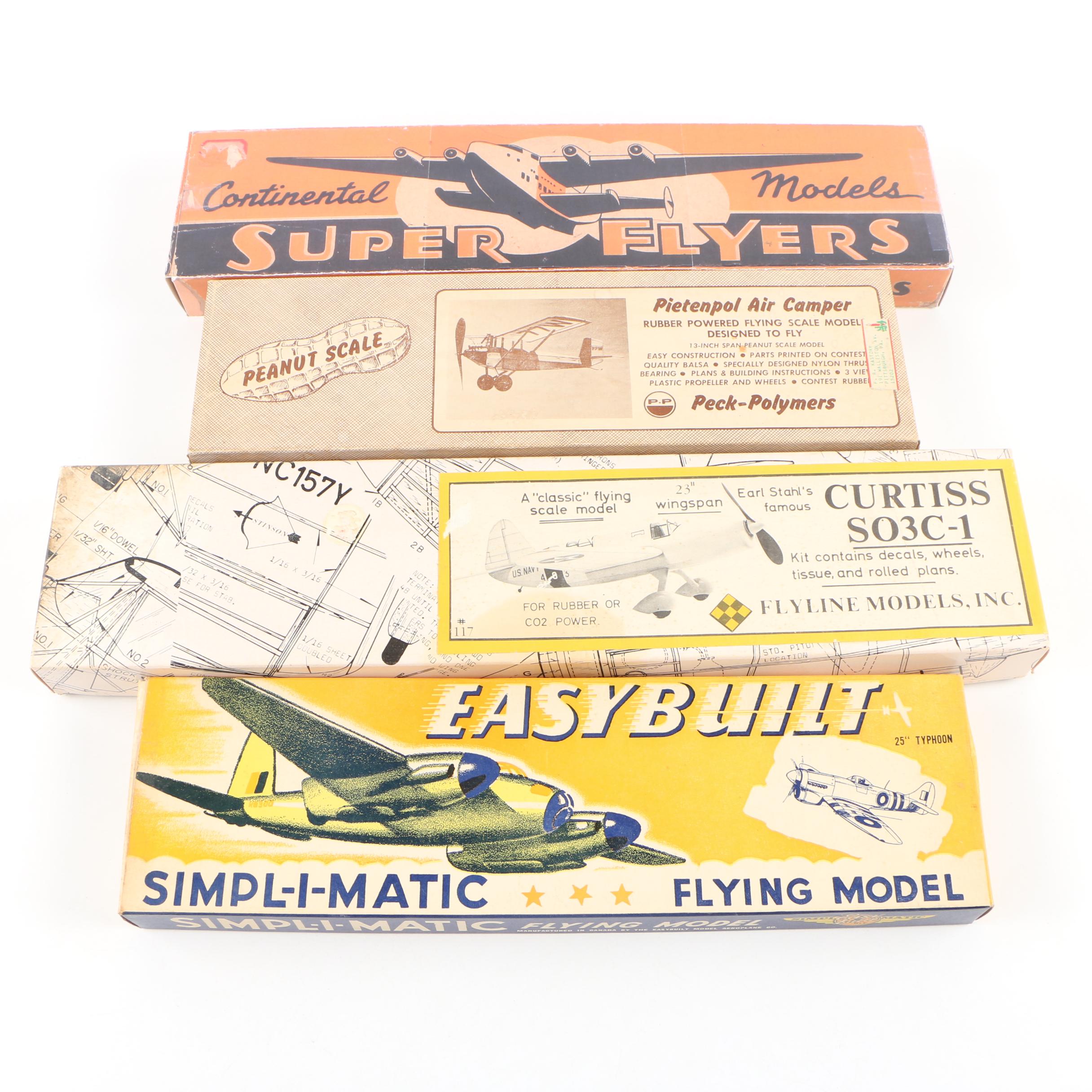 Vintage Balsa Wood Model Airplane Kits