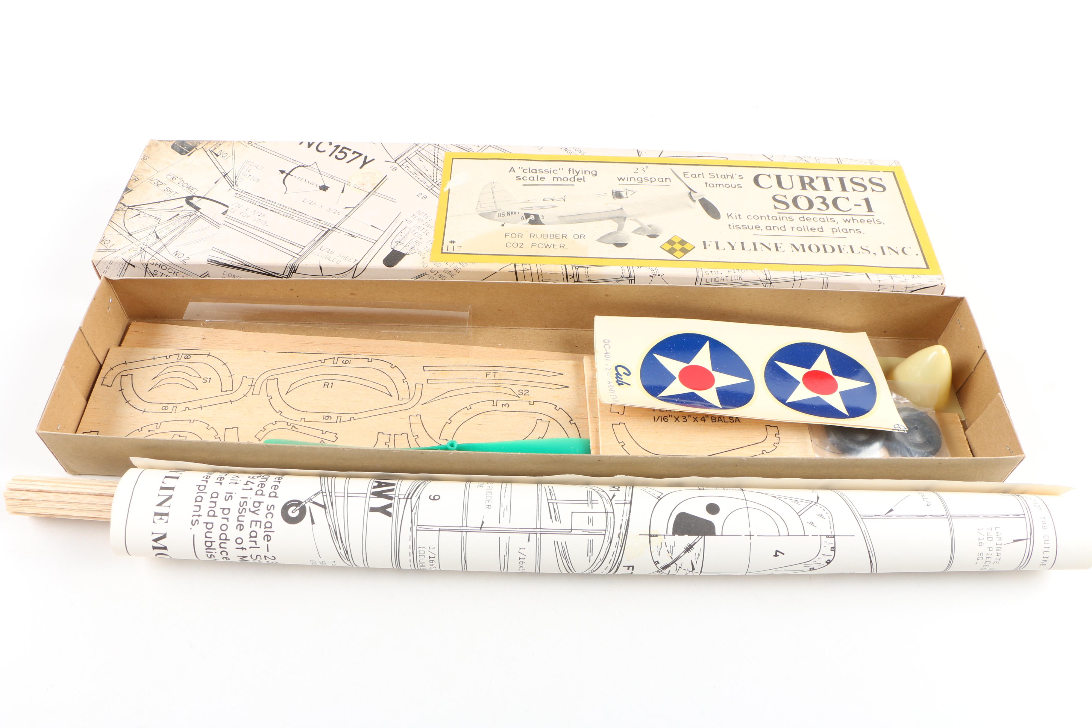 Vintage Balsa Wood Model Airplane Kits