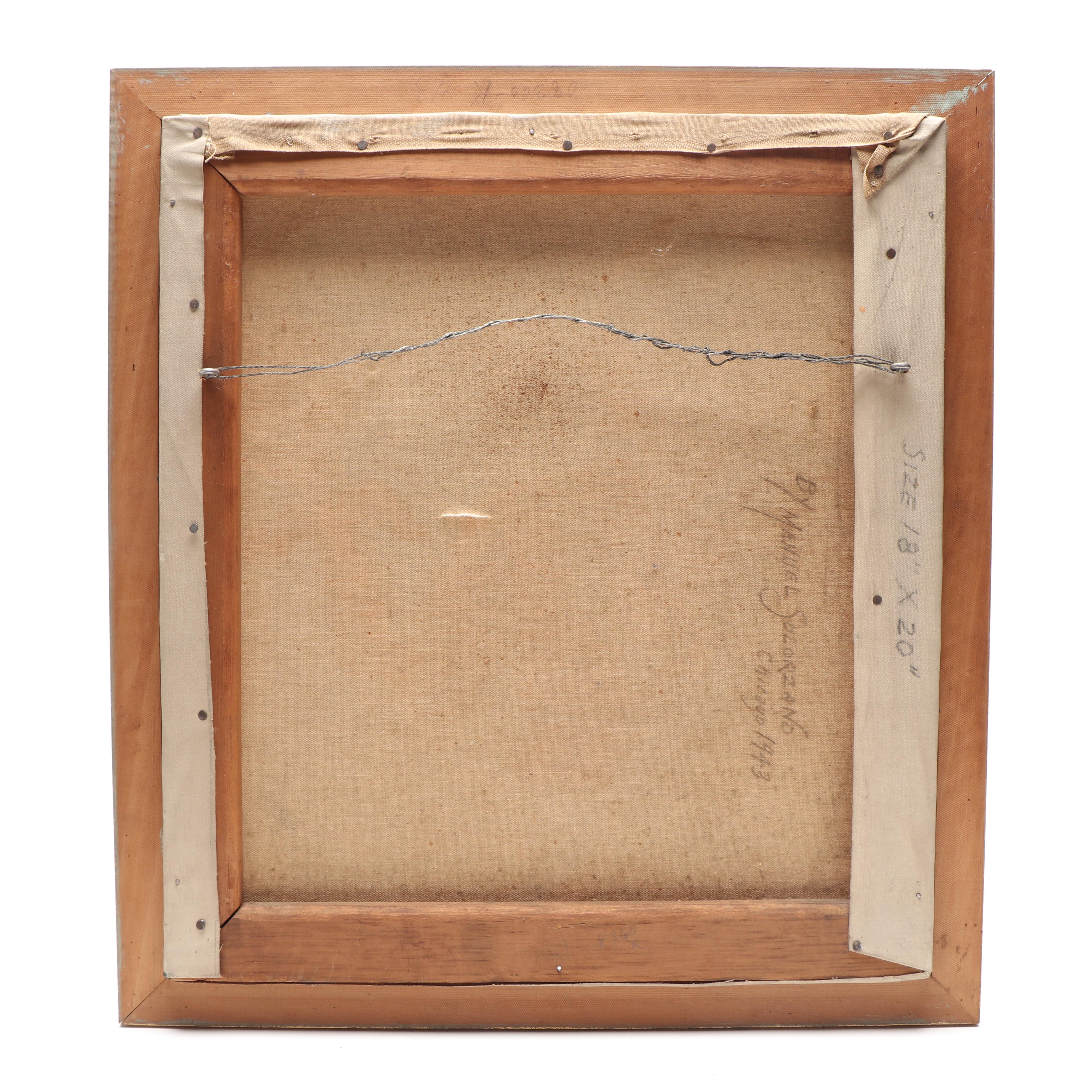 Manuel Solorzano 1943 Oil Painting of Shakepeare's Hamlet