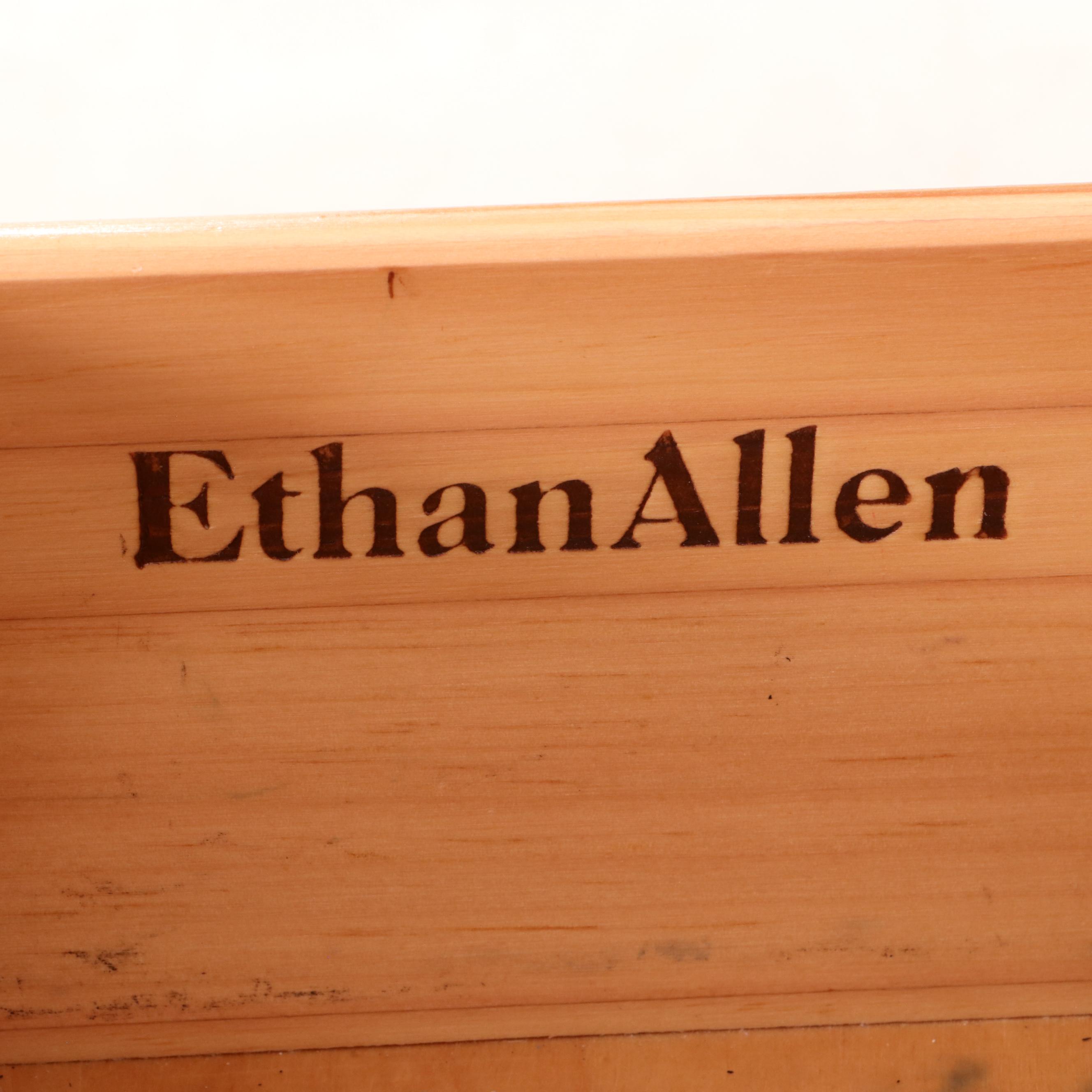 Ethan Allen Pine Cupboard and Base Cabinet