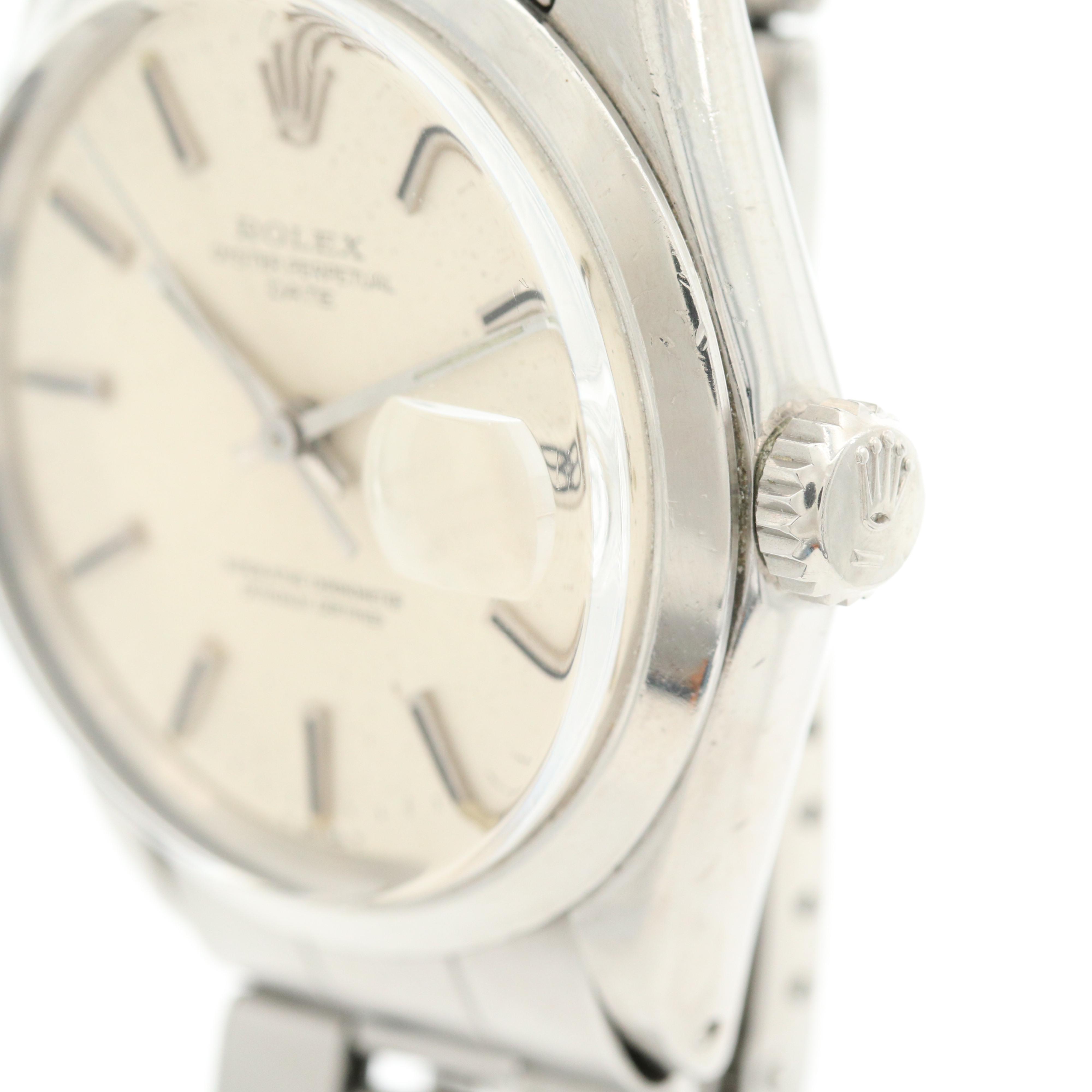 Vintage Rolex Oyster Perpetual Date Stainless Steel Automatic Watch, 1970