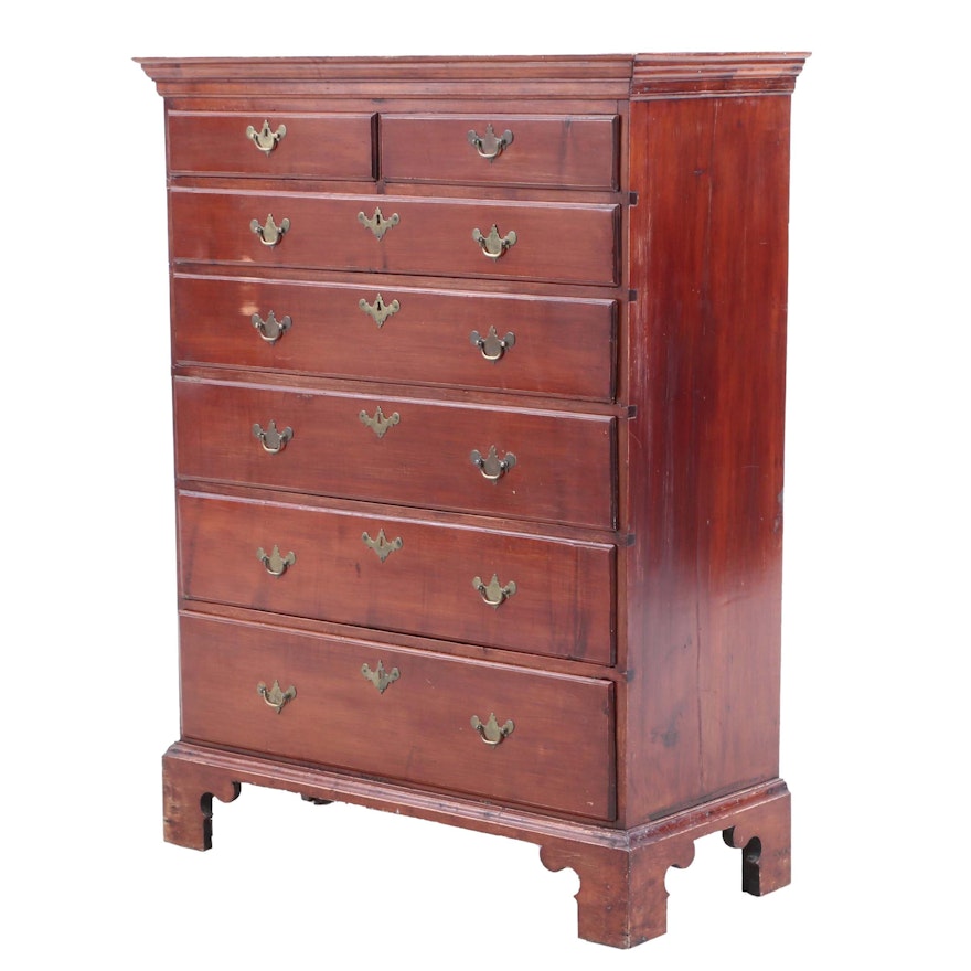 18th Century American Maple Tall Chest