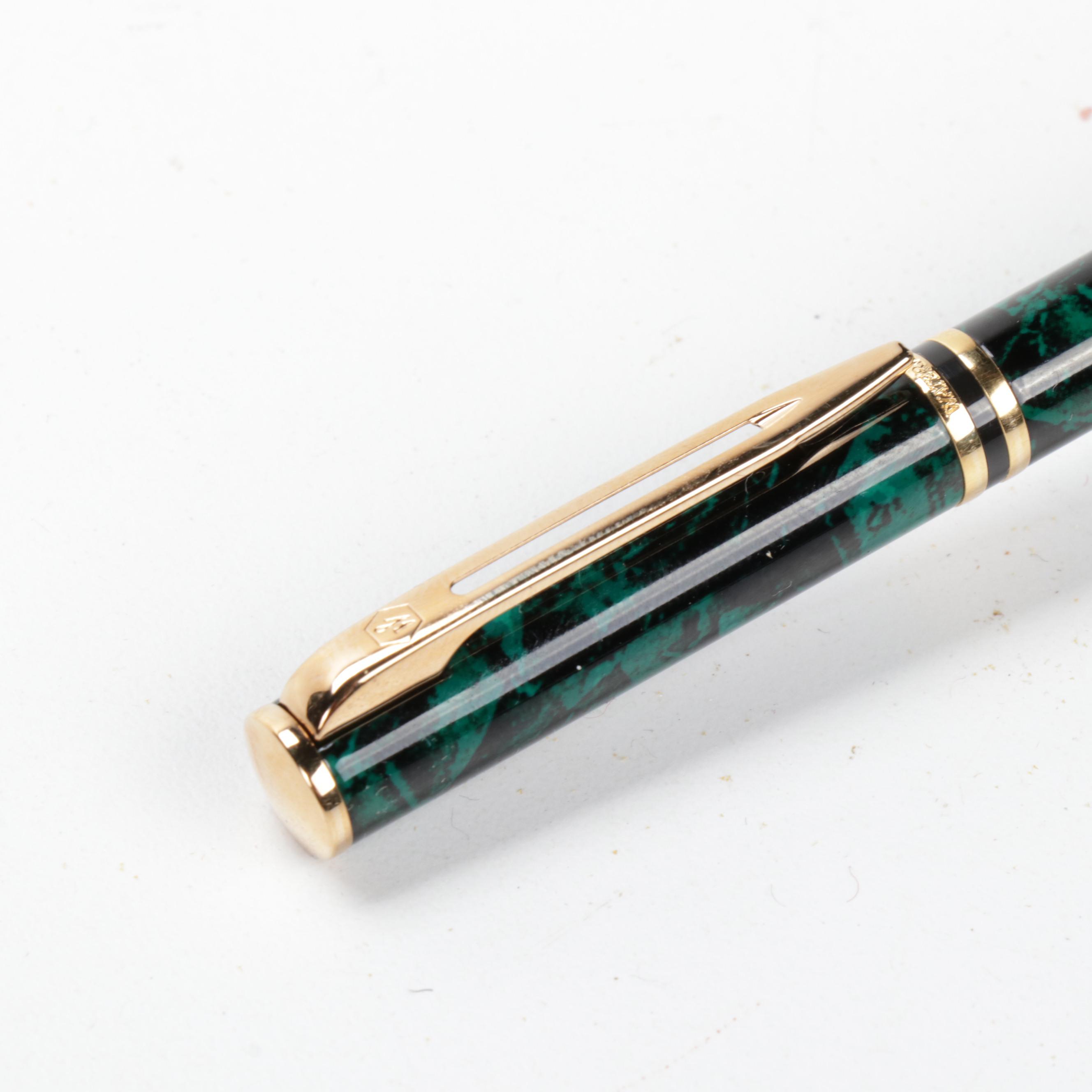 Waterman Paris "Laureat" Mineral Green Ballpoint Pen