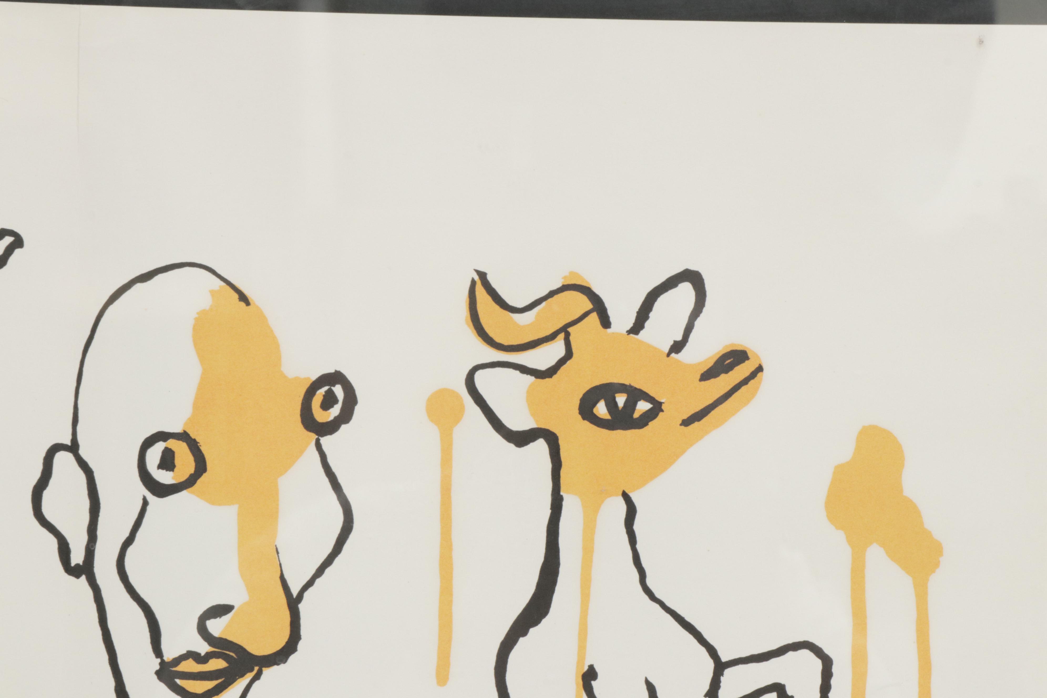 Lithograph after Alexander Calder "Circus Figures"